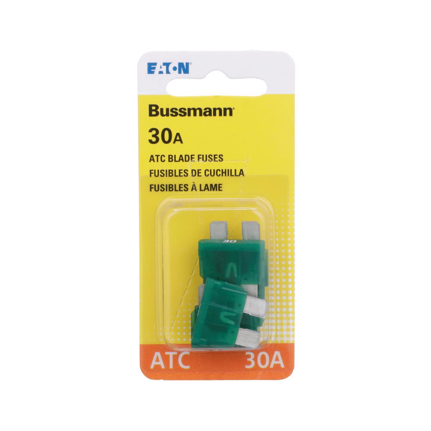 Bussmann 30 amps ATC Green Blade Fuse 5 pk