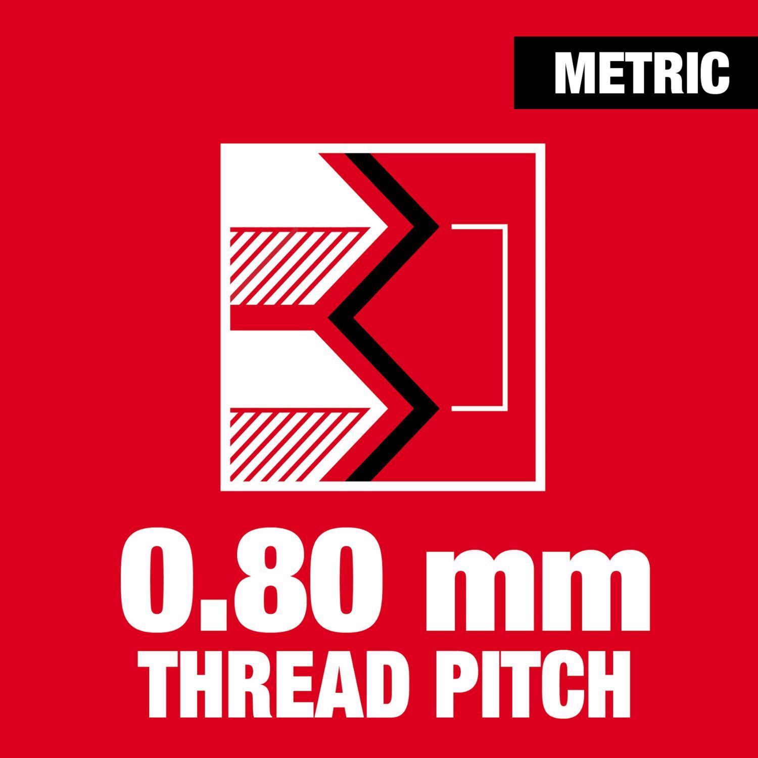 Milwaukee Metric M5x0.8 mm 1" Hex Threading Die