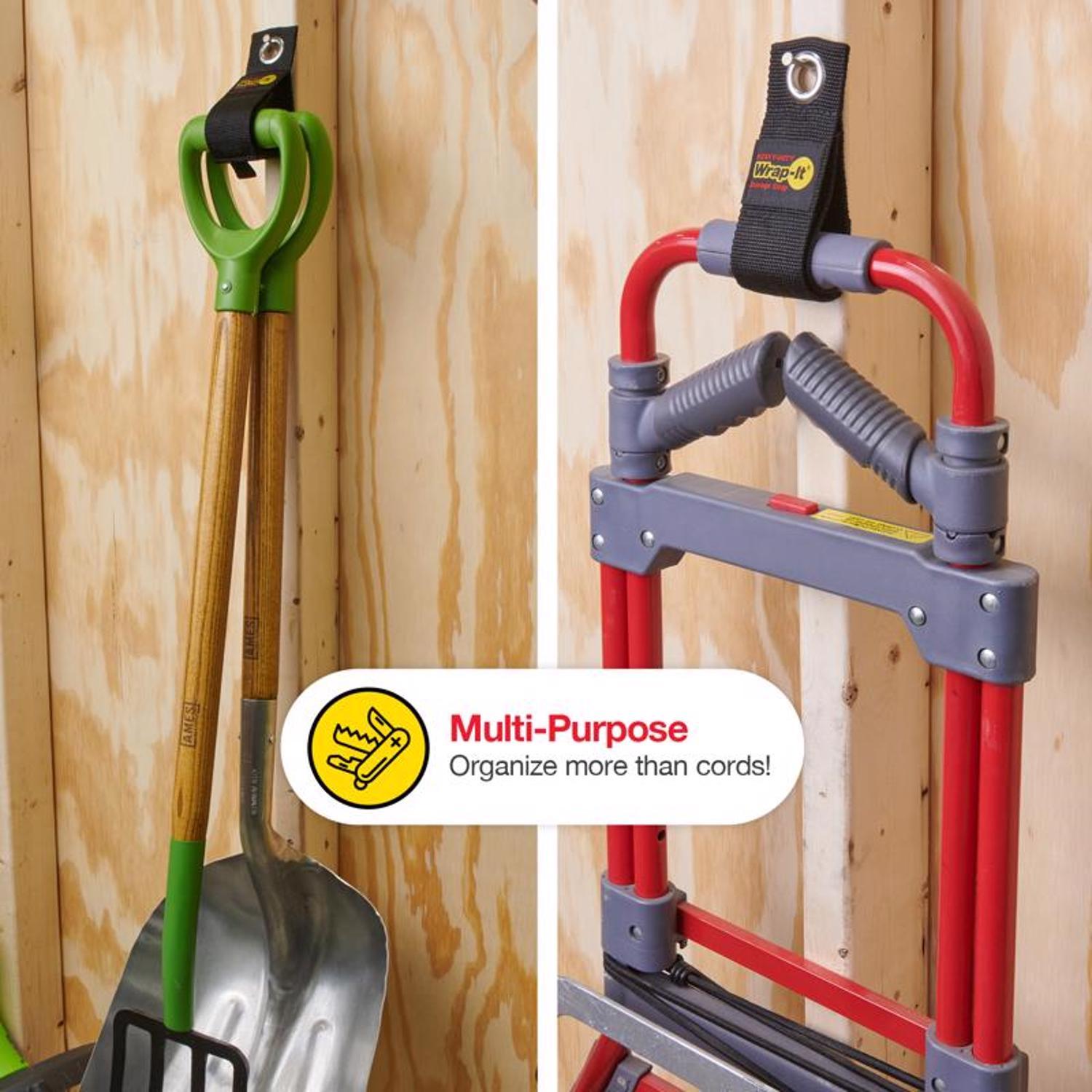 Wrap-It Heavy-Duty 2 in. W X 13 in. L Black Storage Straps 50 lb 2 pk