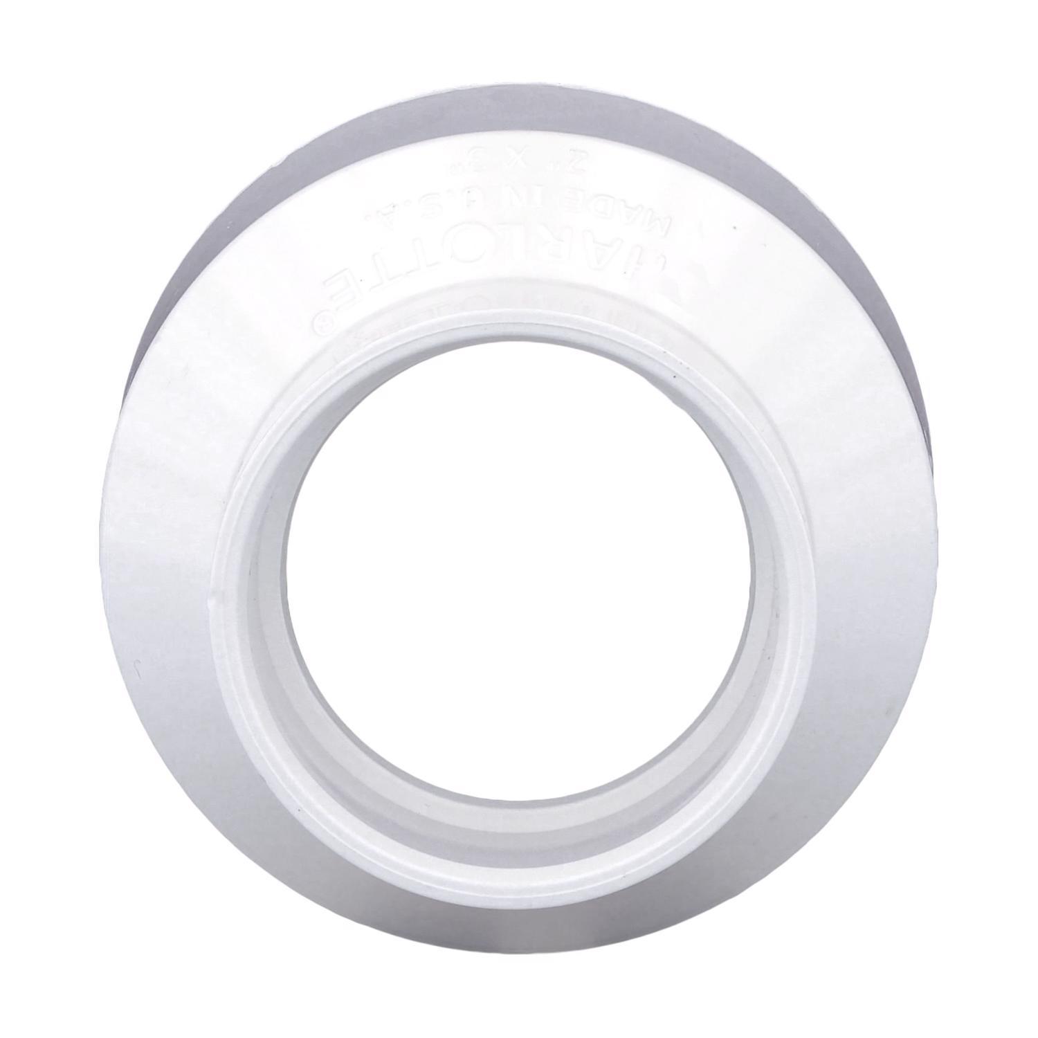 Charlotte Pipe Schedule 40 2 in. Hub X 3 in. D Hub PVC Reducing Coupling 1 pk