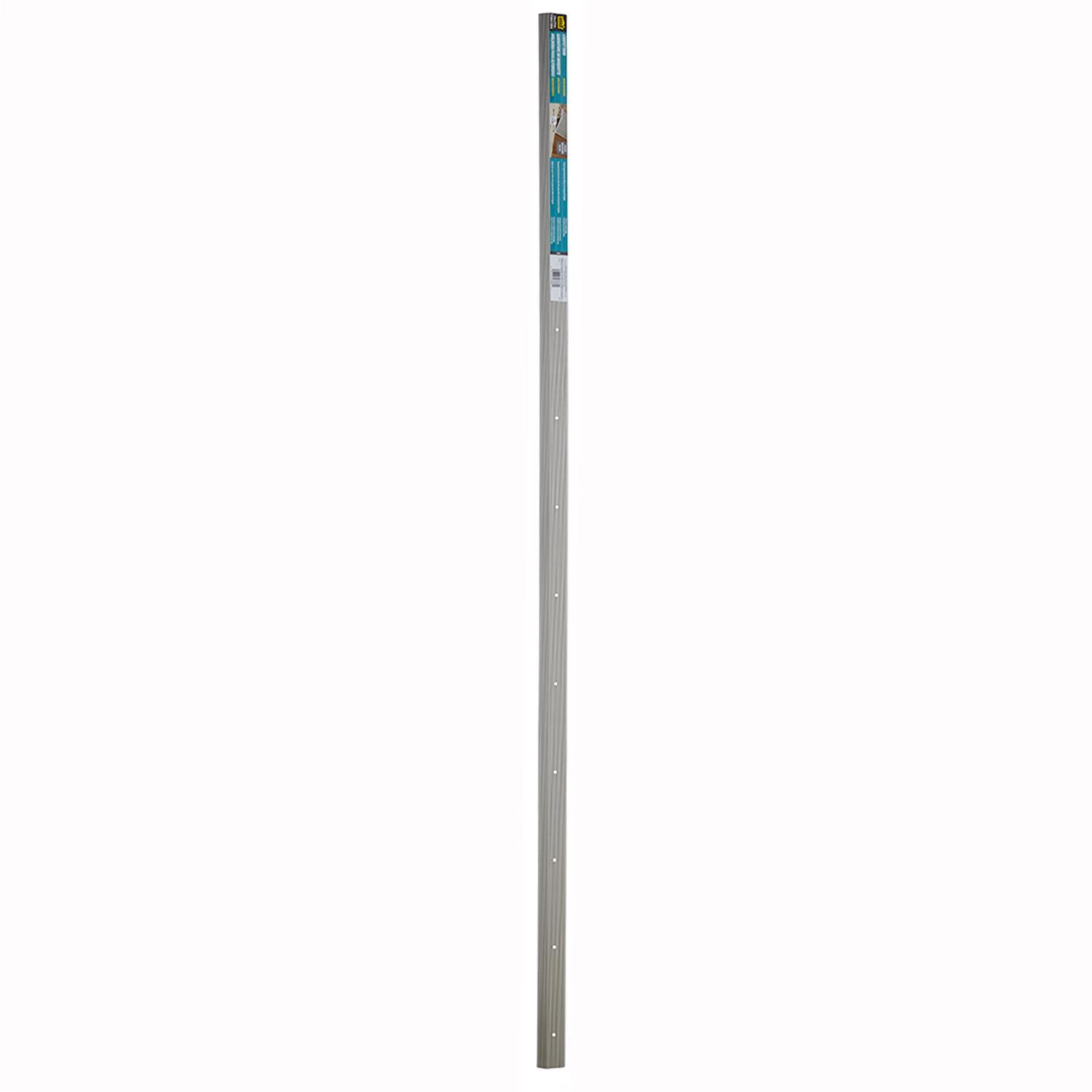 M-D Building Products 0.375 in. H X 2 in. W X 72 in. L Prefinished Pewter Aluminum Carpet Trim