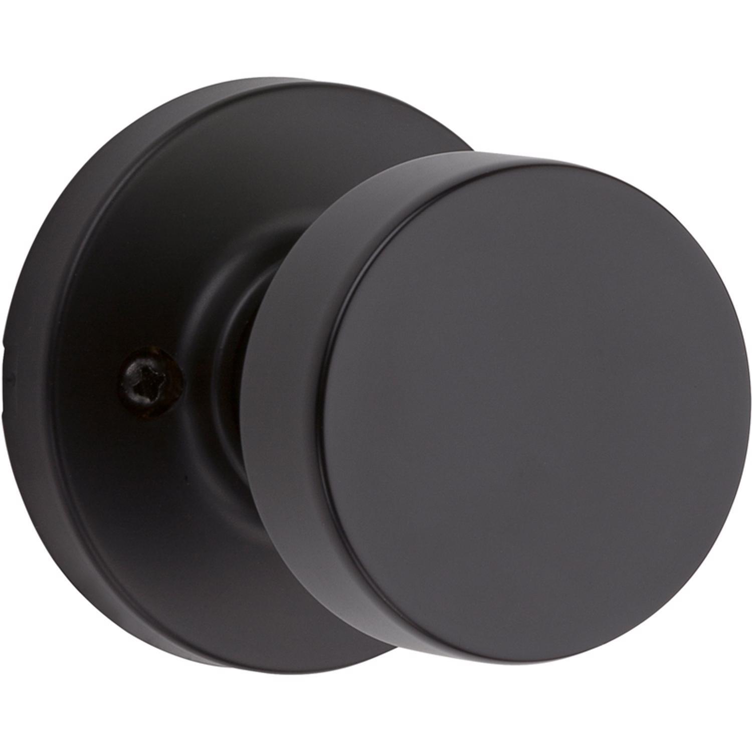 Kwikset Signature Series Pismo Iron Black Knob Right or Left Handed