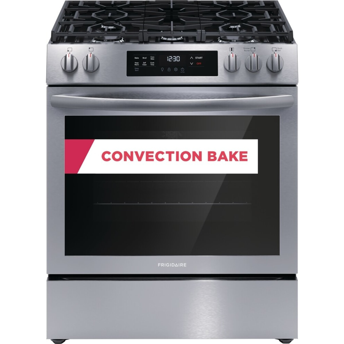Frigidaire 30 in. Freestanding Gas Range with 5 Sealed Burners, 5.1 cu. ft. Oven Capacity