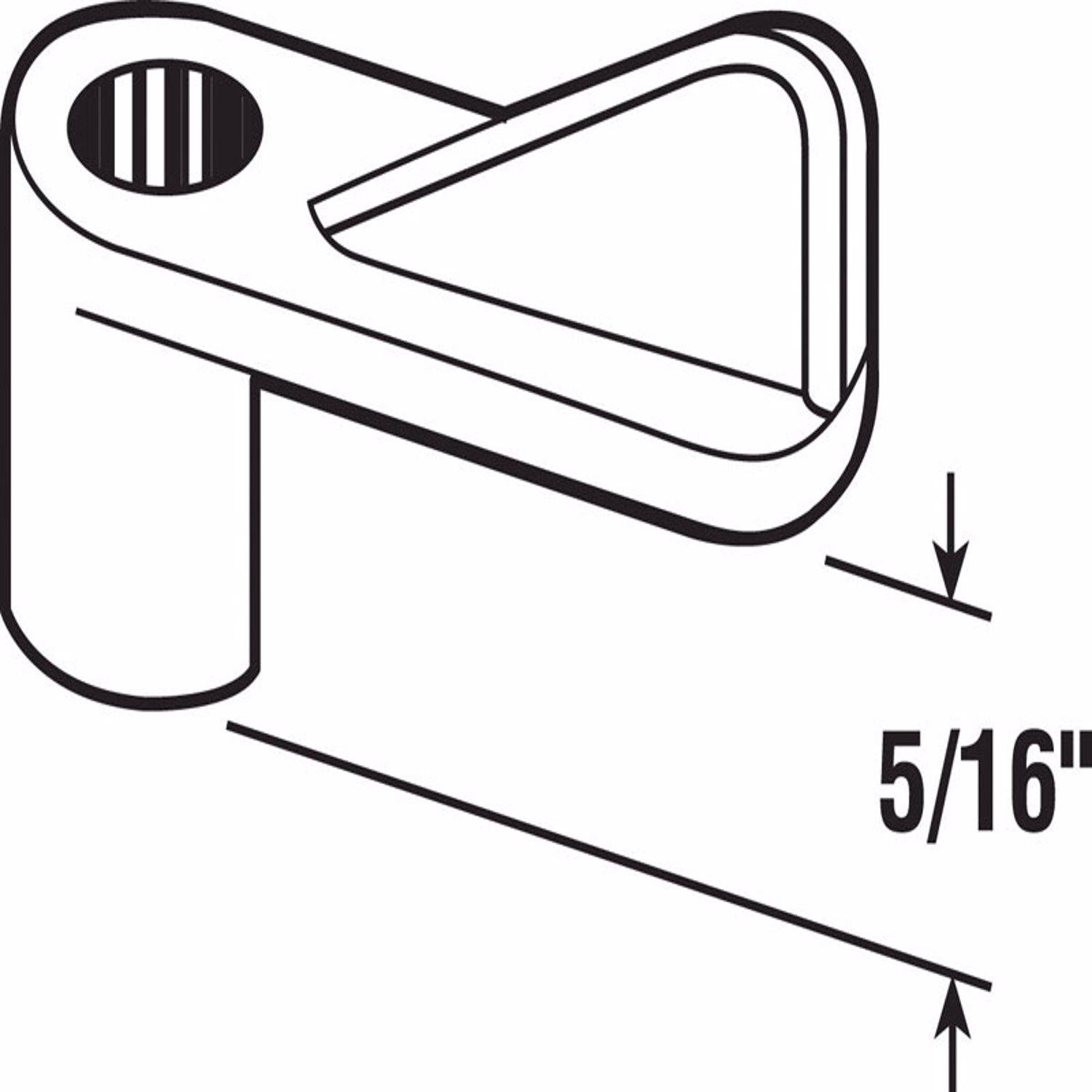 Prime-Line Gray Plastic Screen Clip For 5/16 inch 4 pk