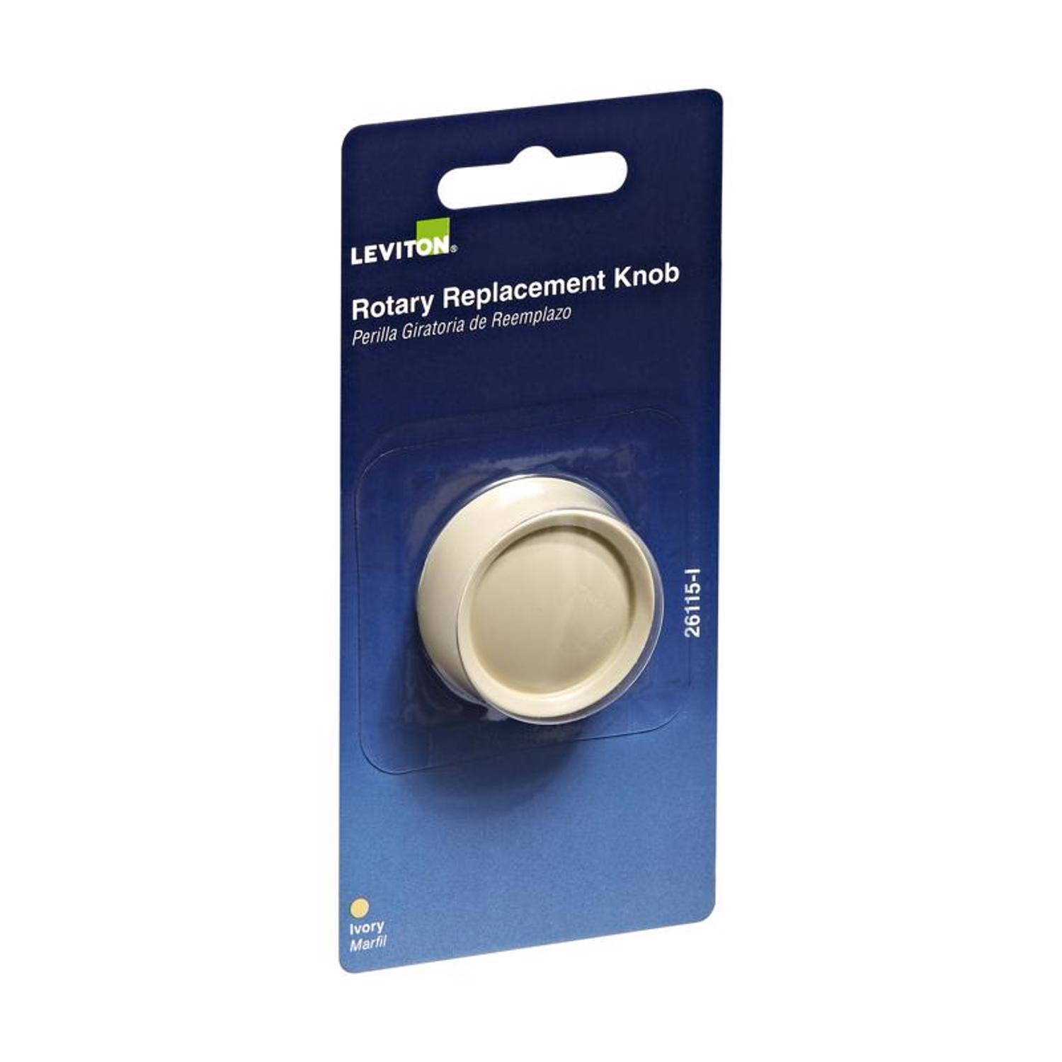 Leviton Light Almond Rotary Dimmer Knob 1 pk