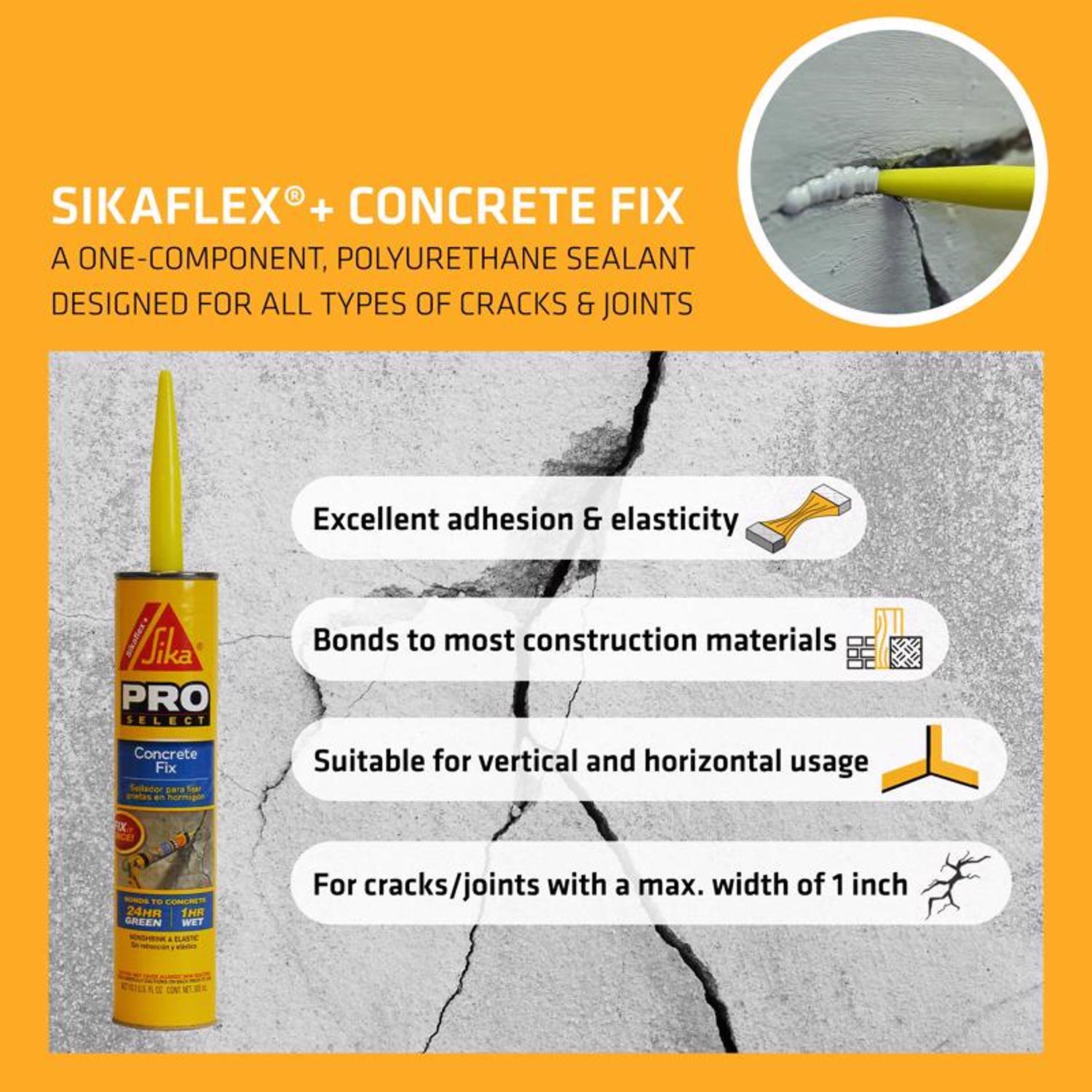 Sika Pro Select Limestone Polyurethane Concrete Sealant 10.1 oz