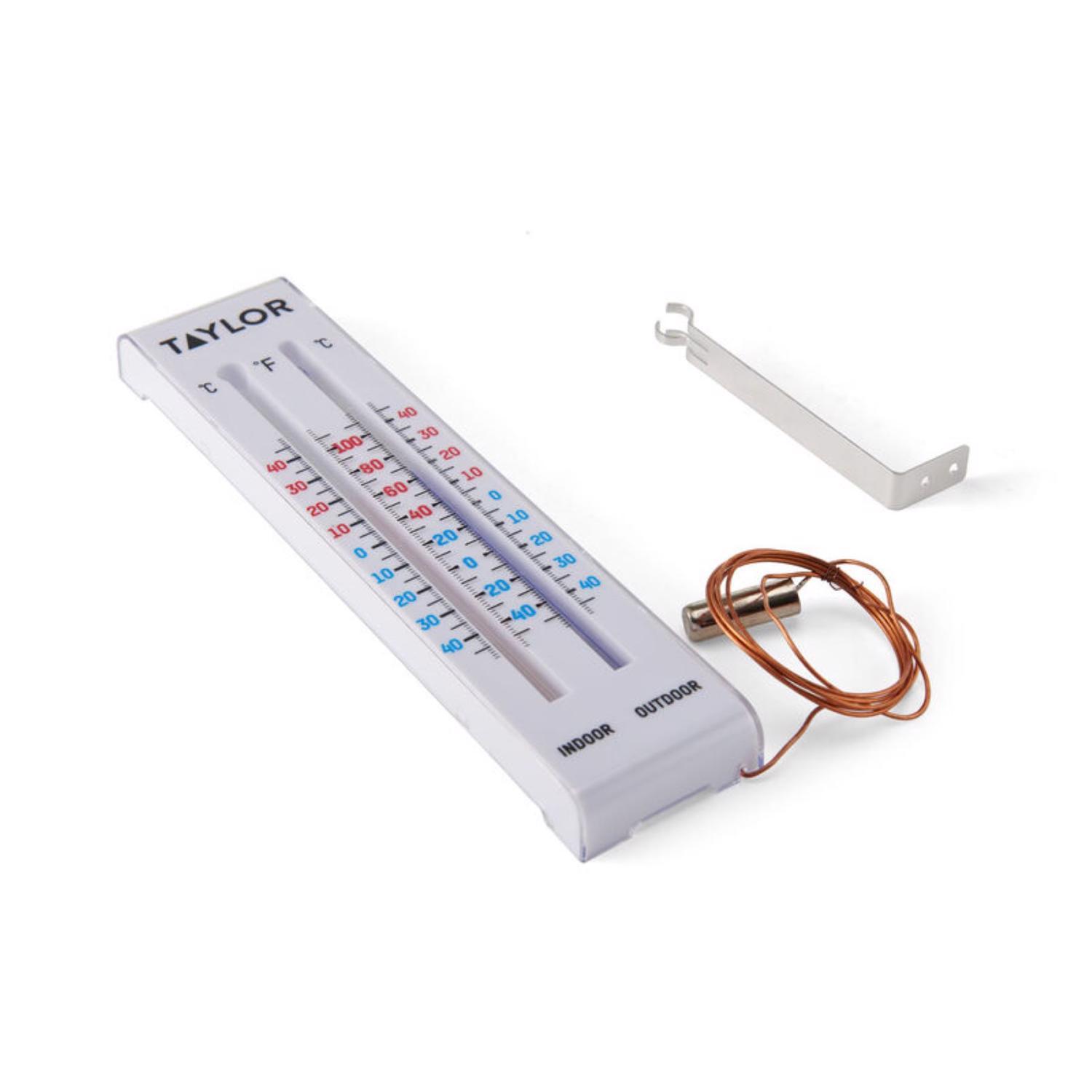 Taylor Tube Thermometer Plastic White 9.06 in.