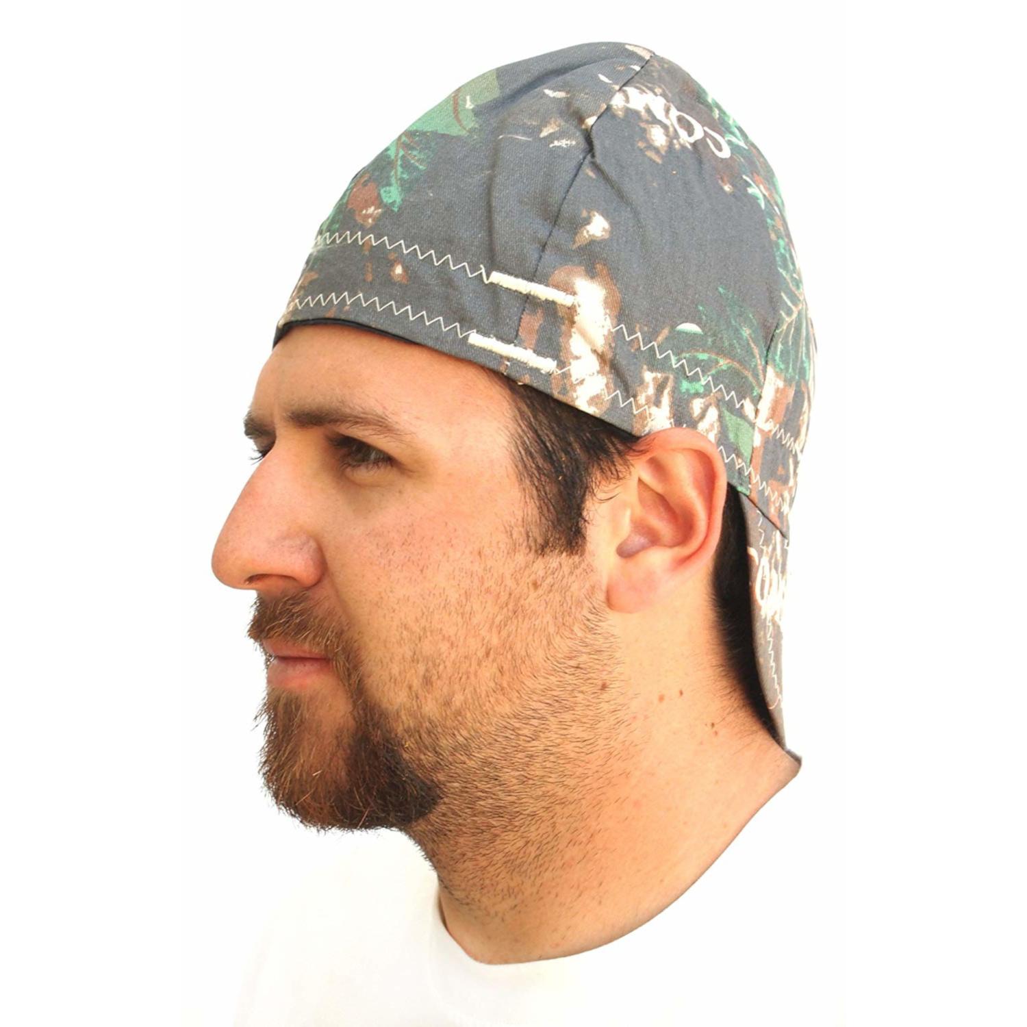 Forney 7-3/8 in. W Cotton Welding Cap Multicolored 1 pc
