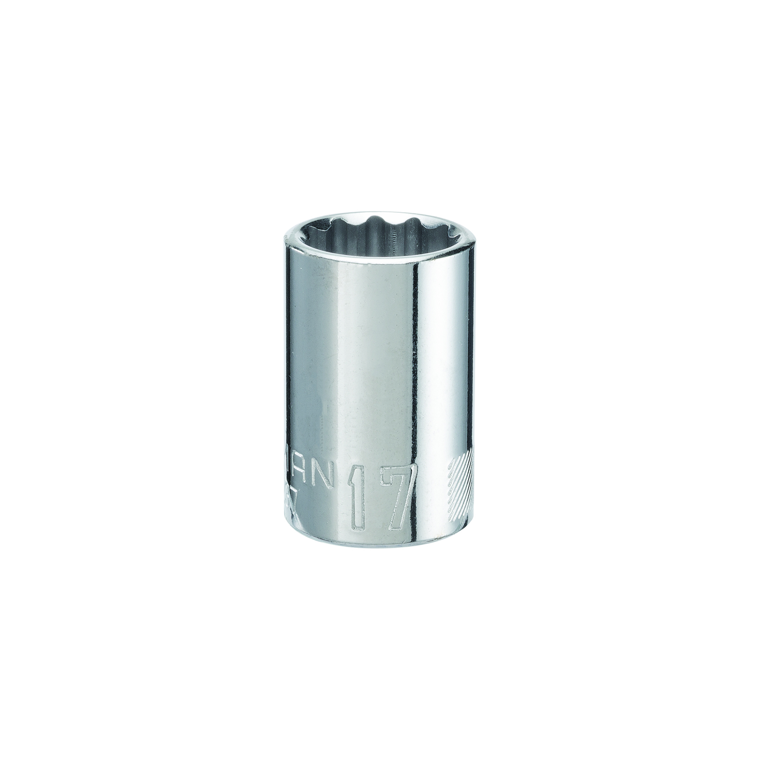 Craftsman 17 mm X 1/2 in. drive Metric 12 Point Standard Shallow Socket 1 pc