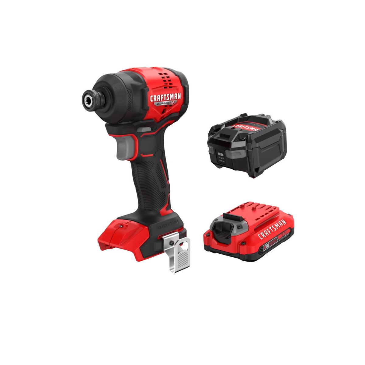 Craftsman V20 Brushless RP 1/4 in. Cordless Brushless Impact Driver Kit (Battery & Charger)