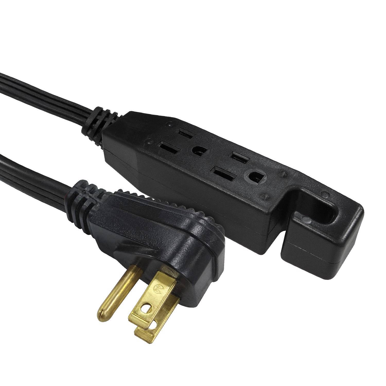 Ace Indoor 12 ft. L Black Extension Cord 16/3 STP-3