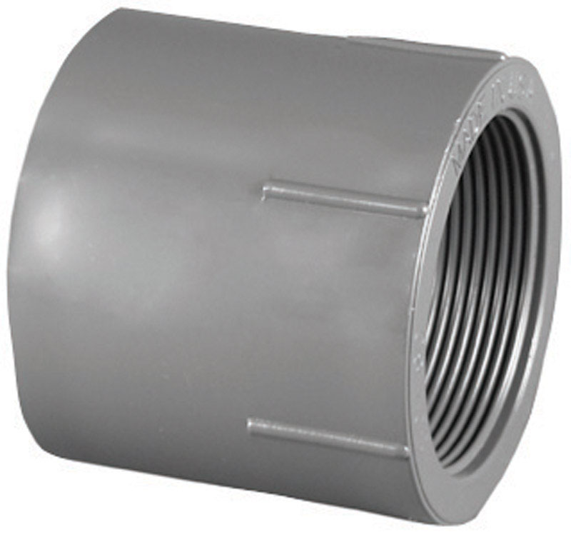 Charlotte Pipe Schedule 80 1/2 in. Slip X 1/2 in. D FPT PVC Adapter 1 pk