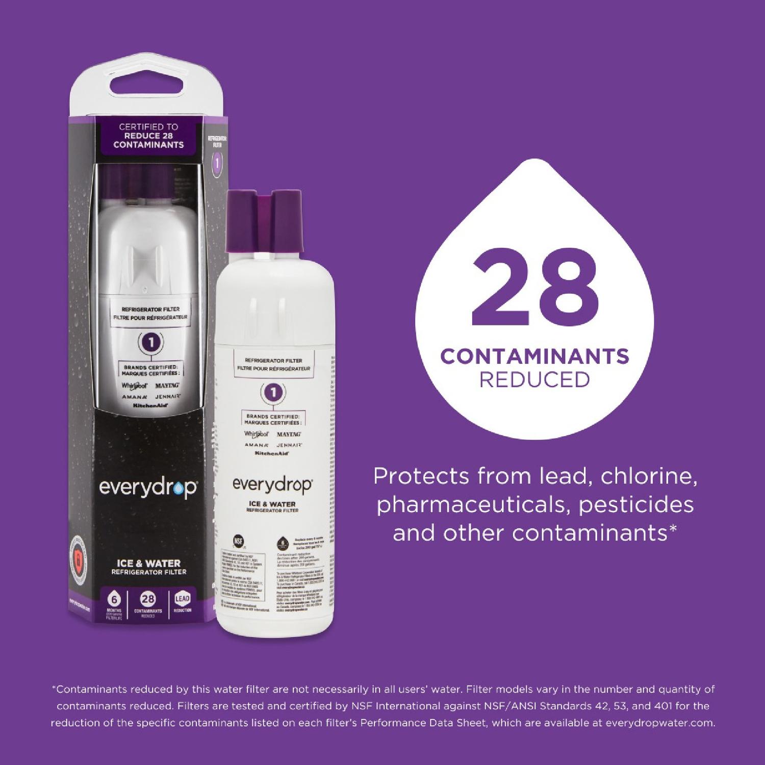 Whirlpool EveryDrop Refrigerator Replacement Filter For Whirlpool Filter 1