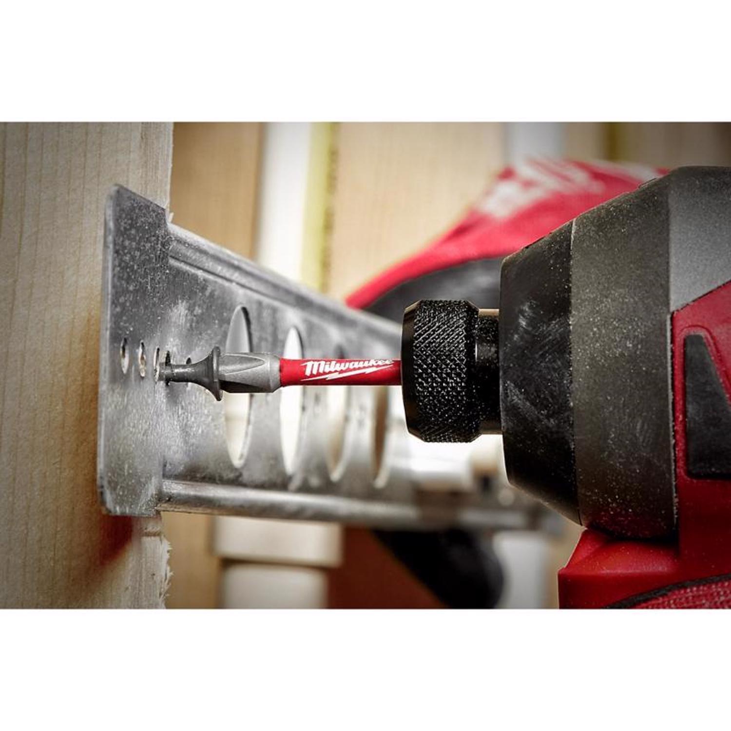 Milwaukee Shockwave Slotted 1/4 in. X 2 in. L Impact Power Bit Steel 1 pc