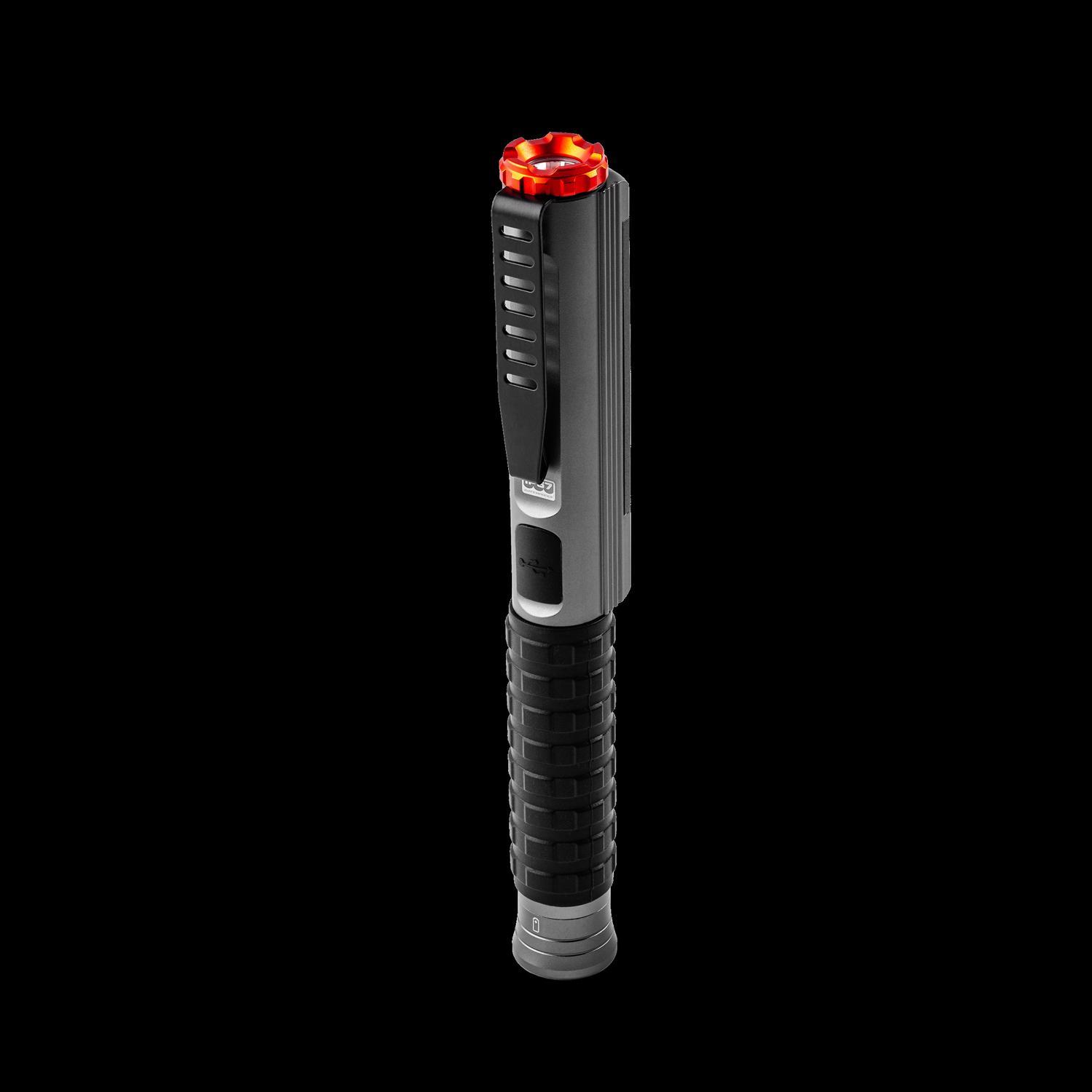 NEBO Big Larry 600 lm Black/Gray LED Rechargeable Work Light Flashlight 18650 Battery