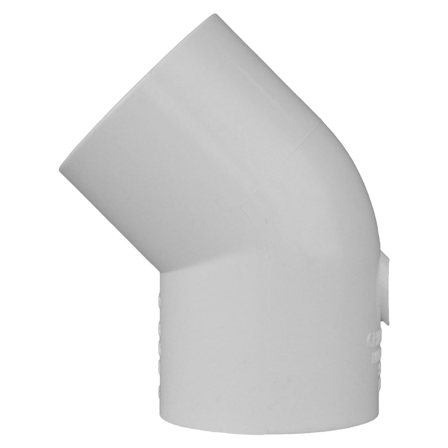 Charlotte Pipe Schedule 40 1-1/2 in. Slip X 1-1/2 in. D Slip PVC Elbow 1 pk