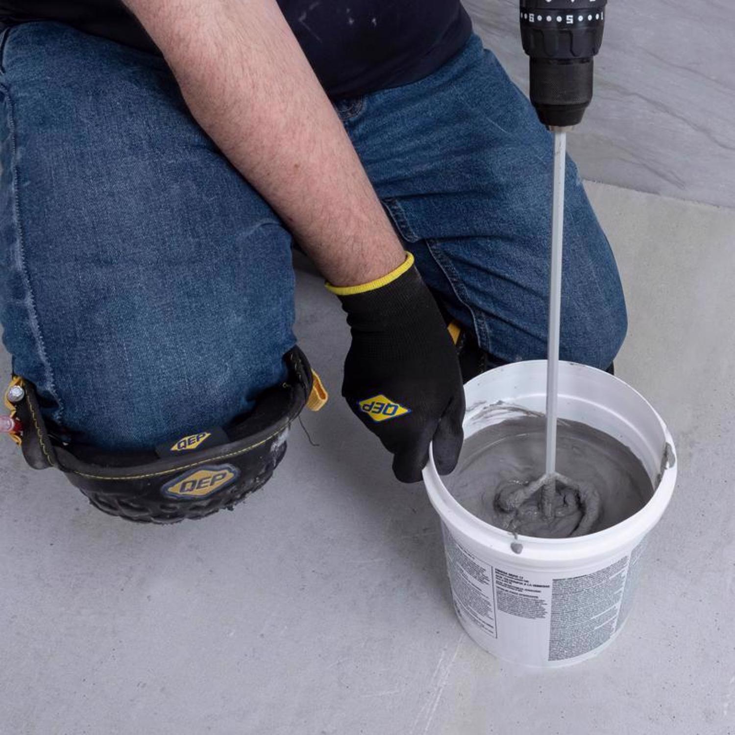 QEP 3.125 in. H X 3.12 in. W X 16 in. L Steel Grout Mixing Paddle 1 pk