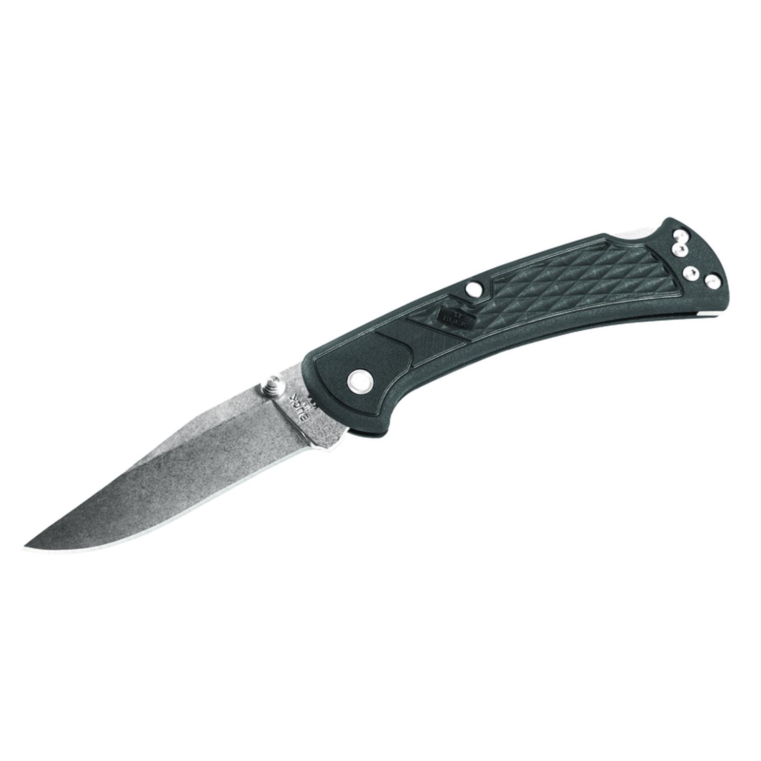 Buck Knives 112 Ranger Slim Select Black 420 HC Stainless Steel > 6 in. Folding Knife