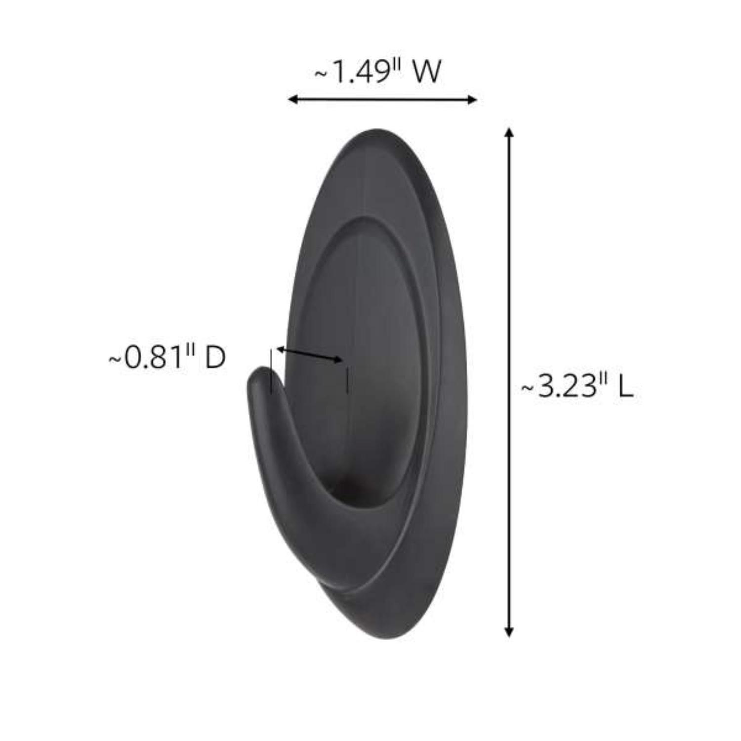 3M Command Medium Plastic Hook 3.25 in. L 2 pk