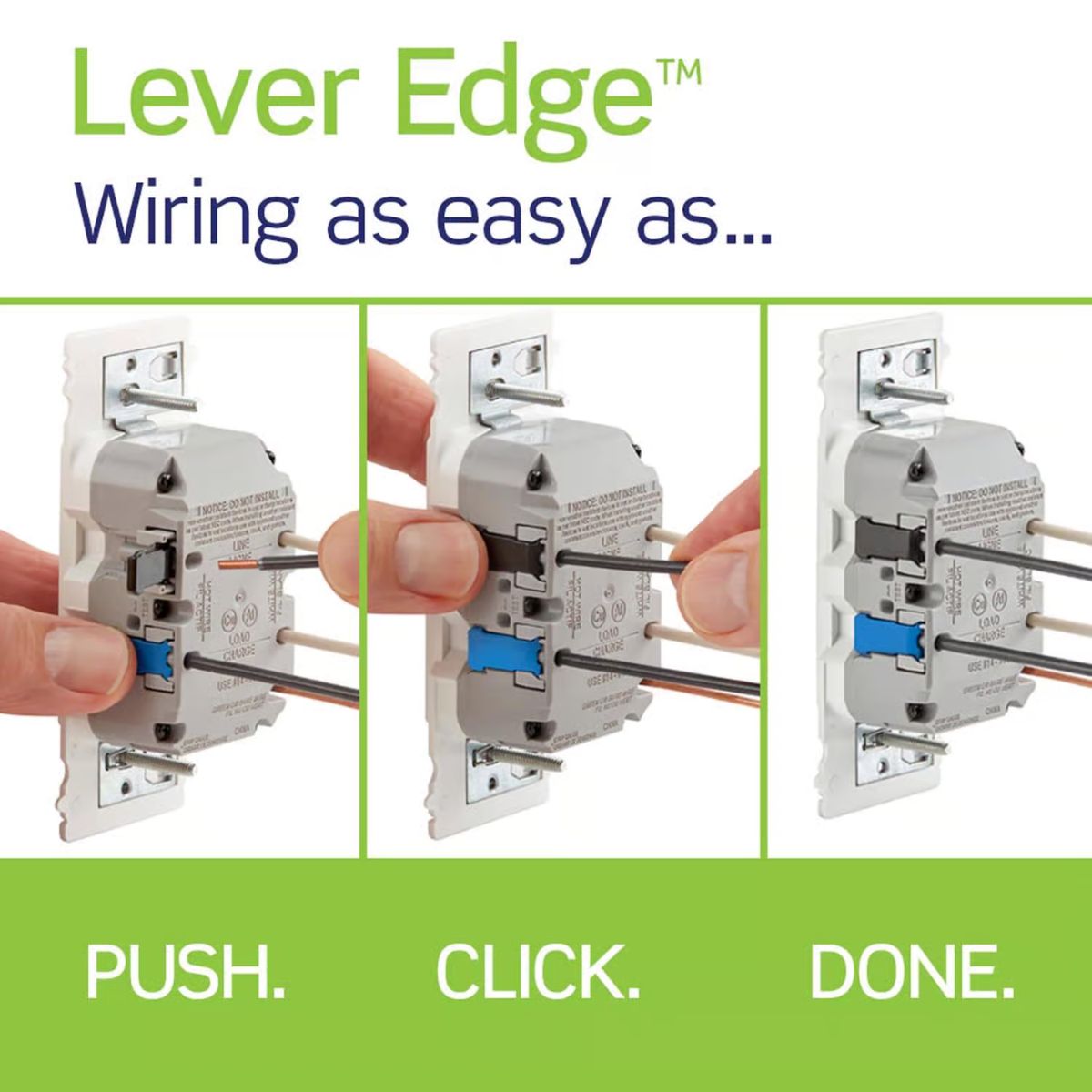 Leviton Lever Edge 15 amps 125 V White Weather Resistant GFCI Outlet 1 Pack