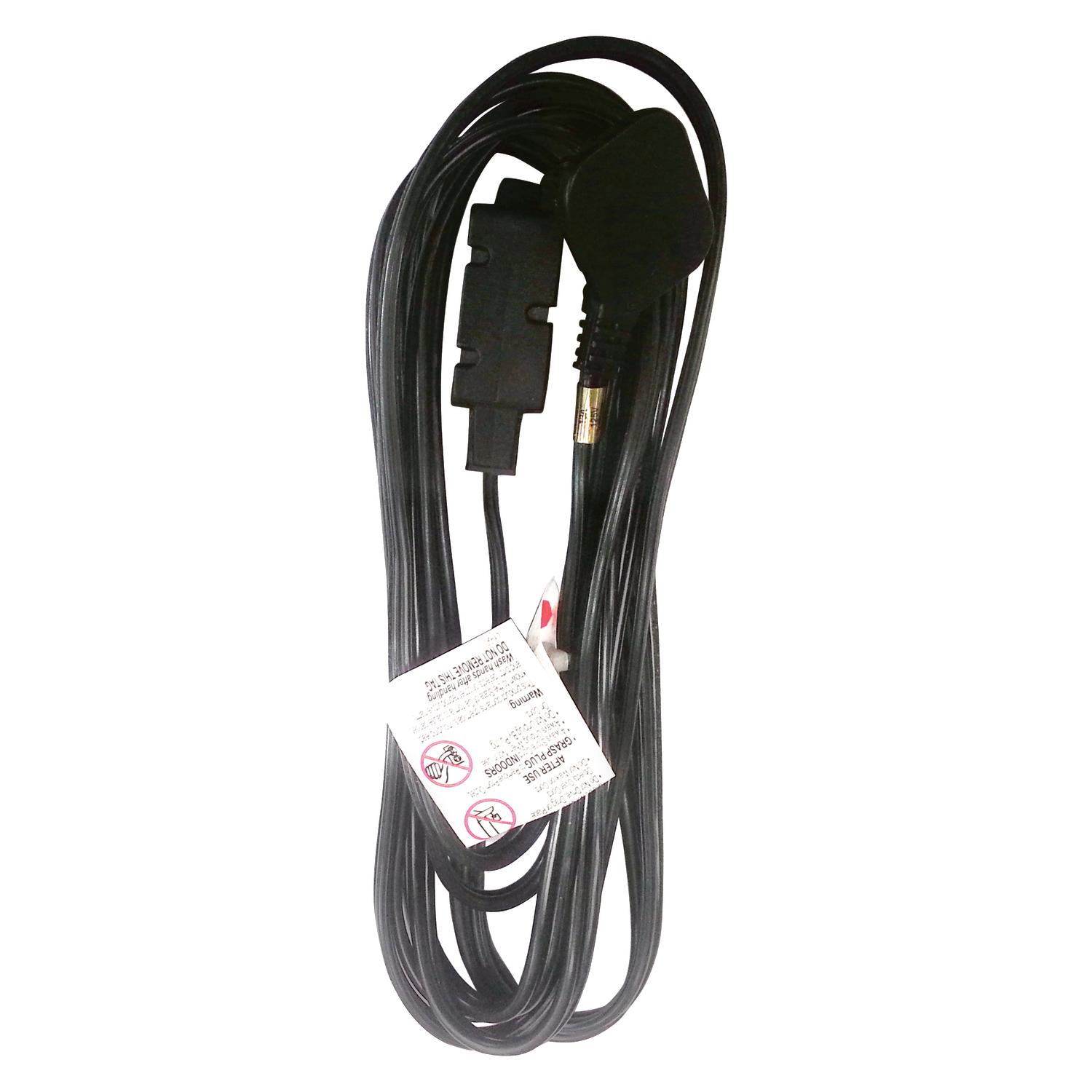 Ace Indoor 12 ft. L Black Extension Cord 16/2 SPT-2