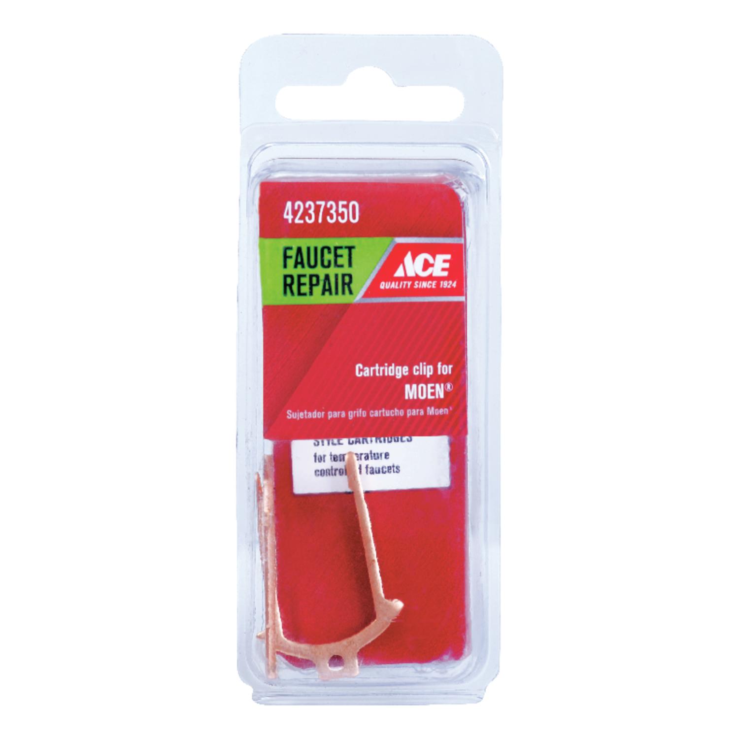 Ace Cartridge Clip Moen 1/2 in. H Stainless Steel 1 pc