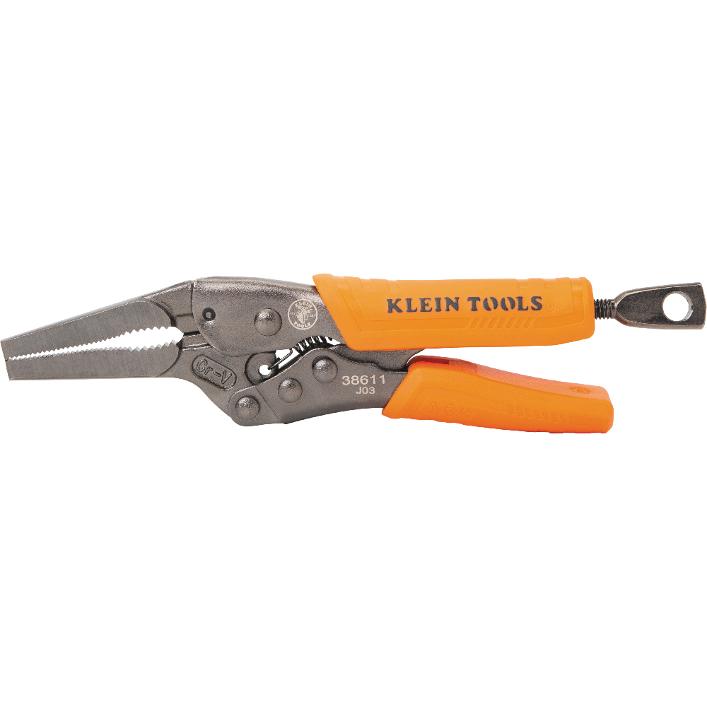 Klein Long Nose Locking Pliers, 6-in.