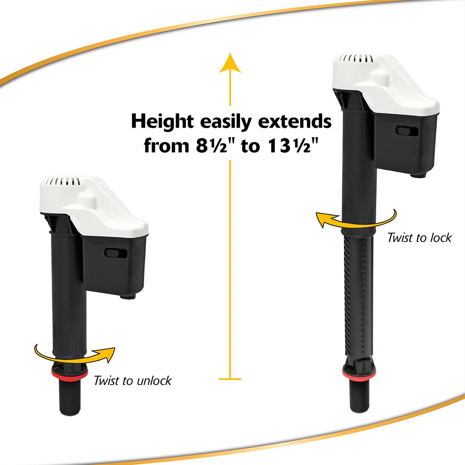 Korky QuietFill Toilet Fill Valve Red For Universal