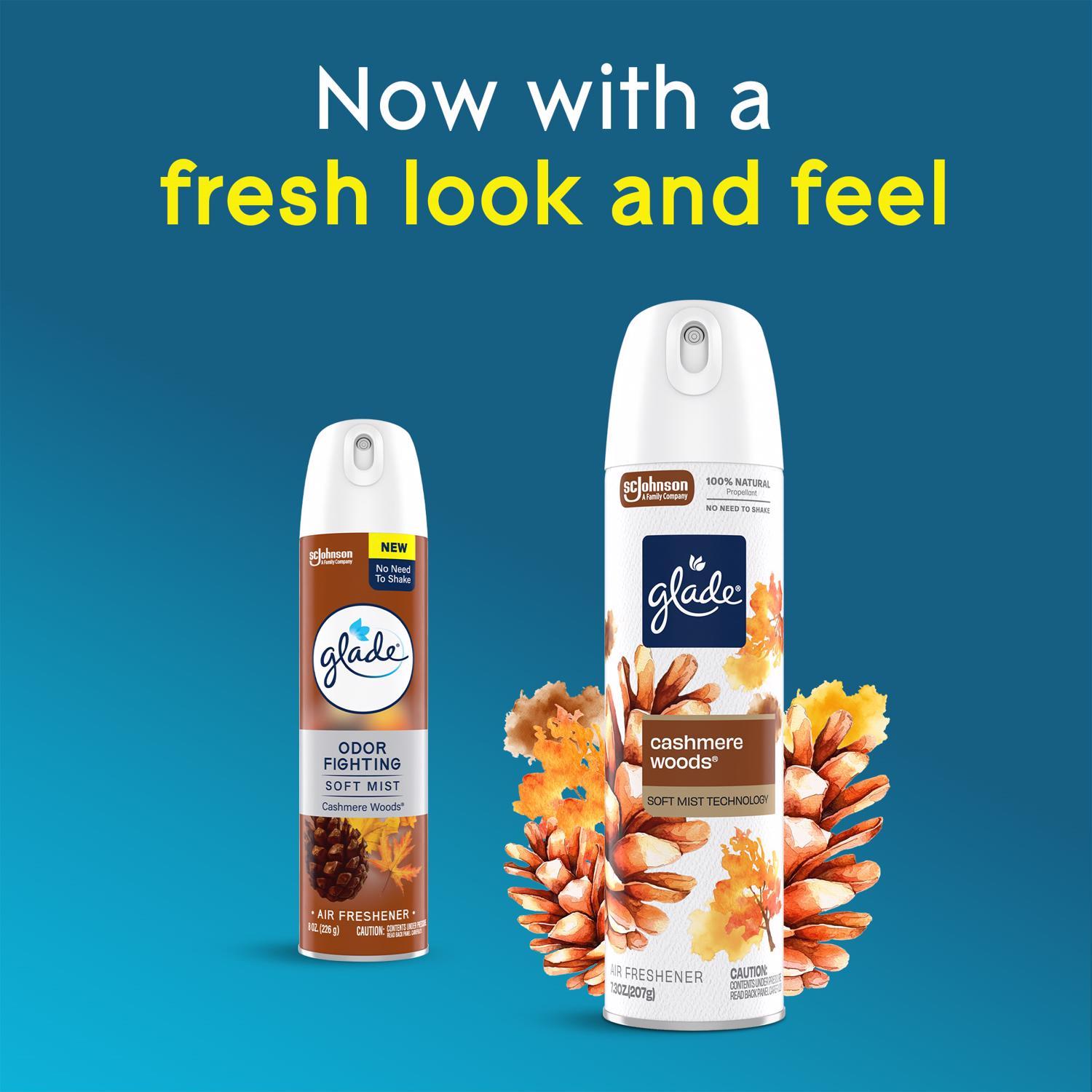 Glade Cashmere Woods Scent Air Freshener 7.3 oz Aerosol