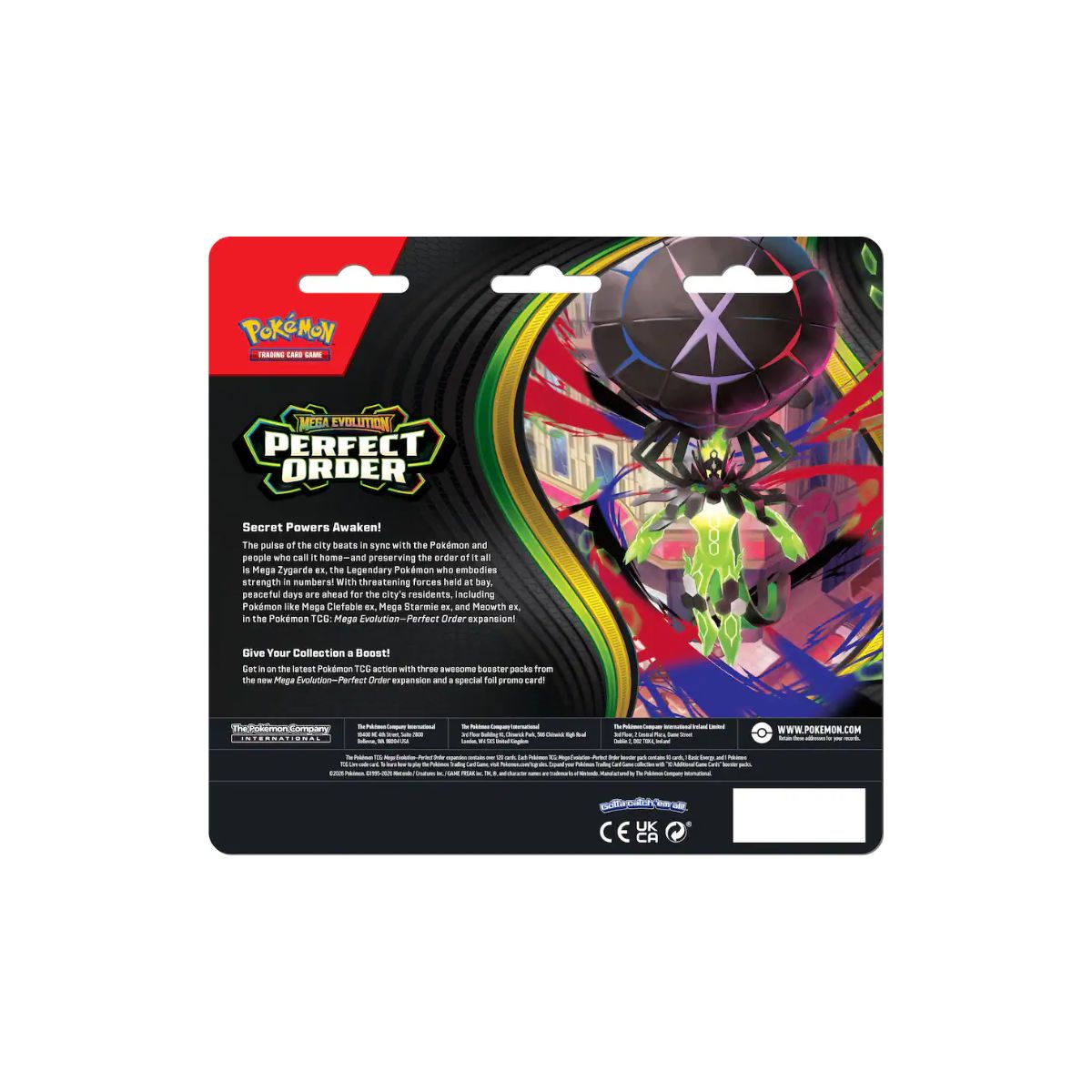 Pokemon Trading Card Game: Mega Evolution - Perfect Order 3Pk Booster Bundle