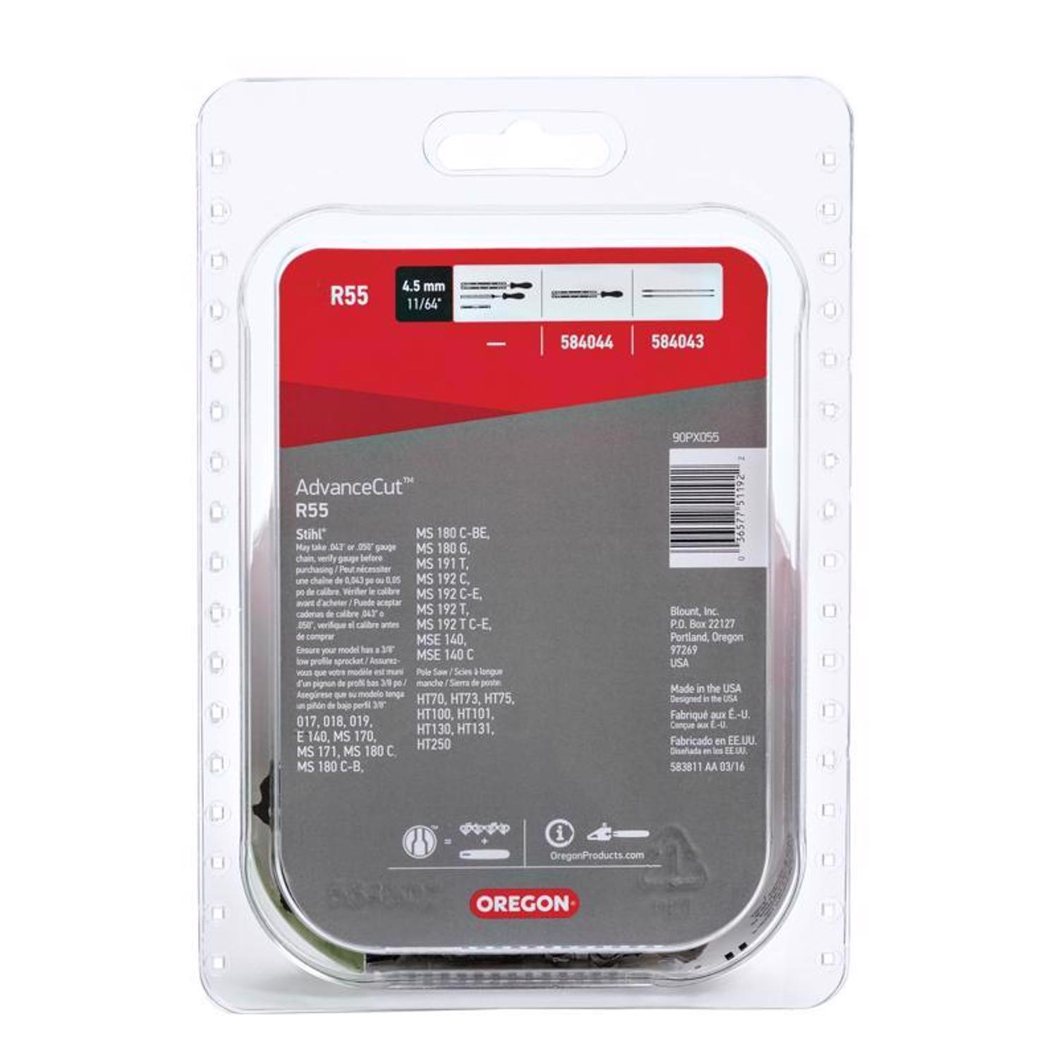 Oregon AdvanceCut R55 16 in. Chainsaw Chain 55 links