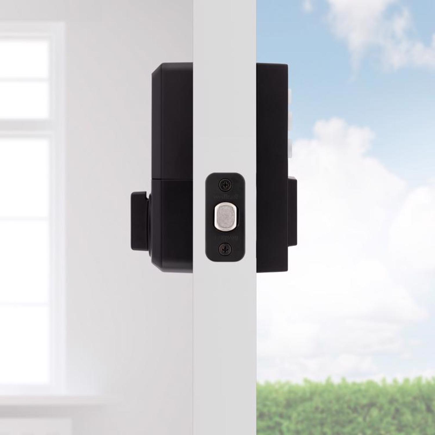 Kwikset SmartCode Matte Black Metal Electronic Deadbolt