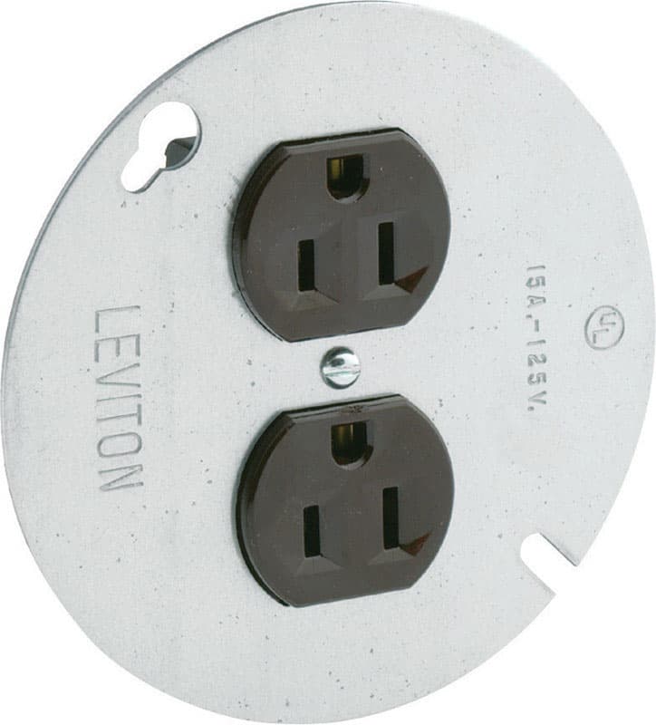 Leviton 15 amps 125 V Brown Outlet 5-15R 1 pk