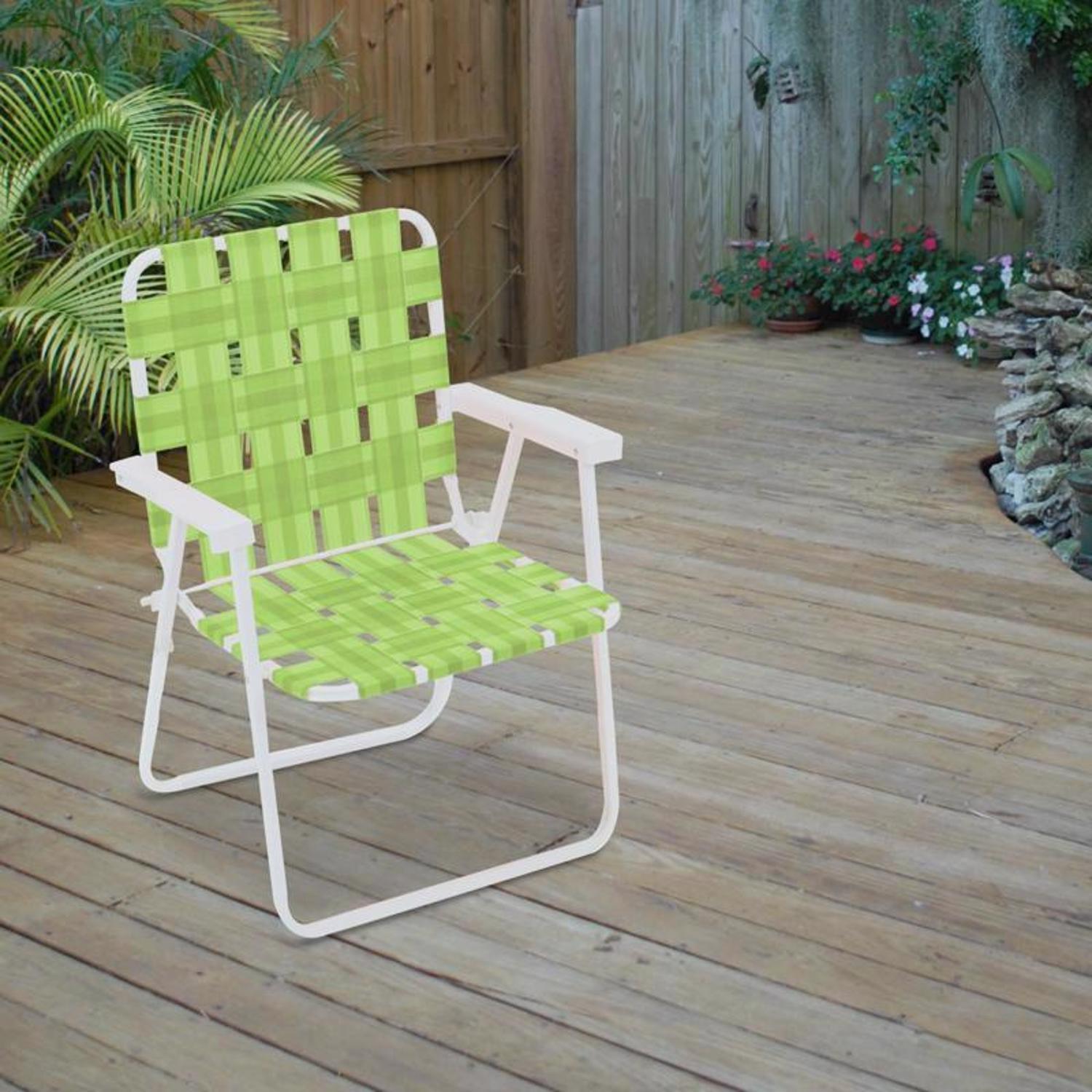 Rio Brands Assorted Folding Web Chair COLOR MAY VARY