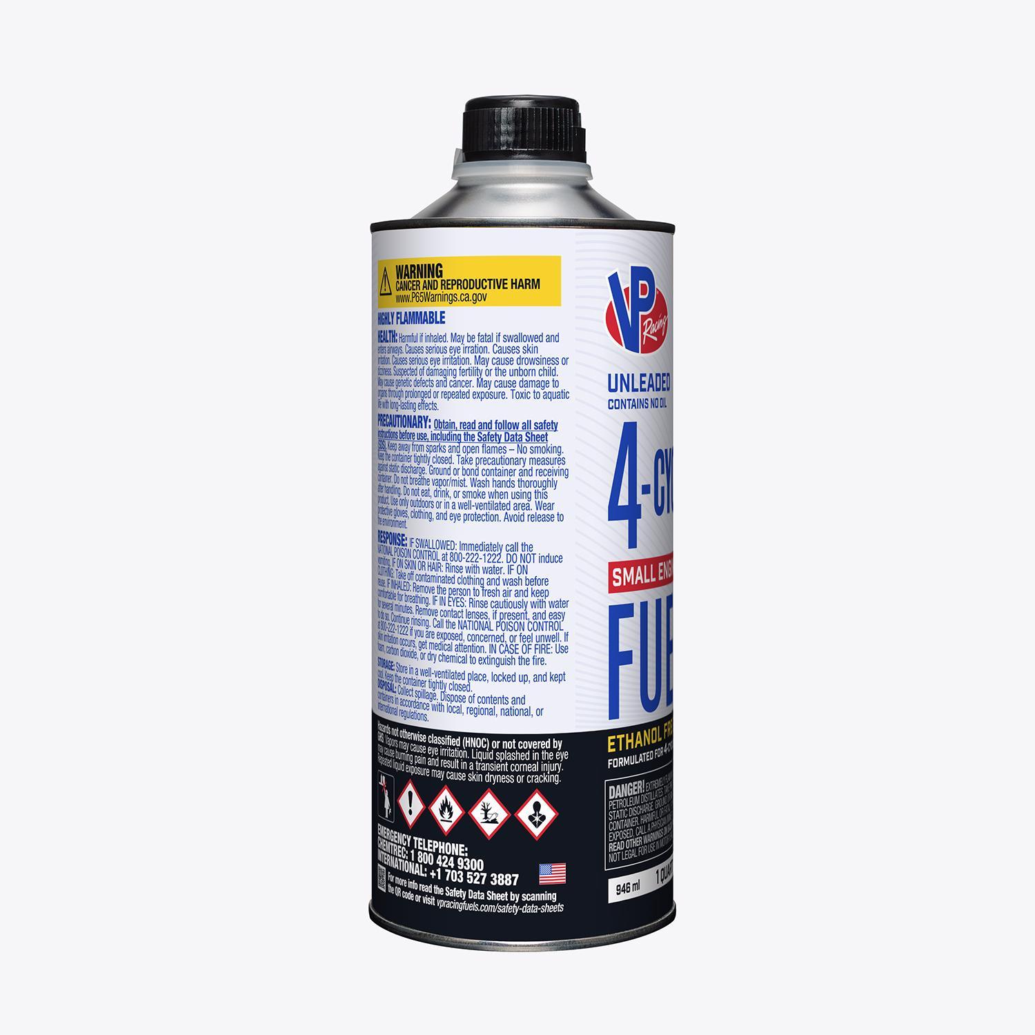 VP Racing Fuels Small Engine Ethanol-Free 4-Cycle Small Engine Fuel 1 qt
