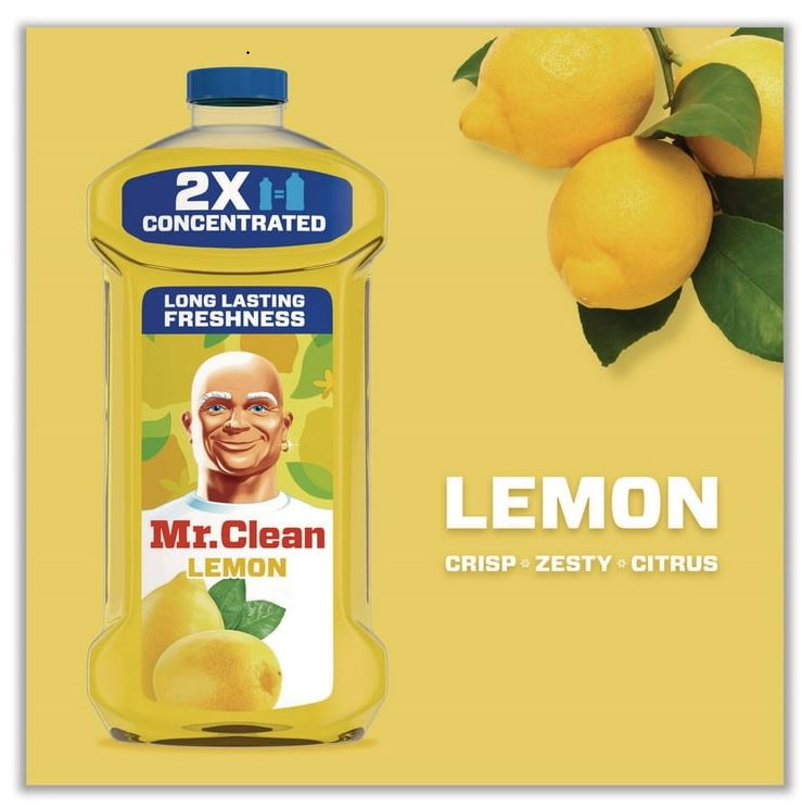 Mr. Clean 23 oz. Multi-Surface Antibacterial Cleaner - Lemon Scent (6/Carton)