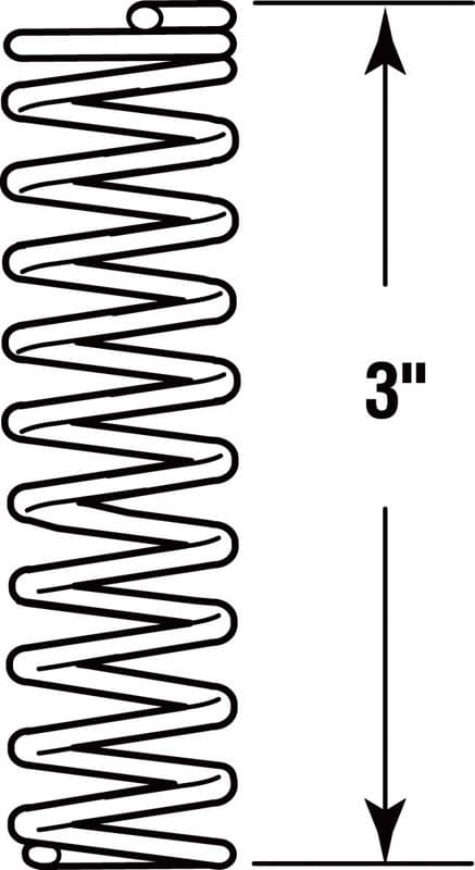 Prime-Line 3 in. L X 1 in. D Compression Spring 2 pk