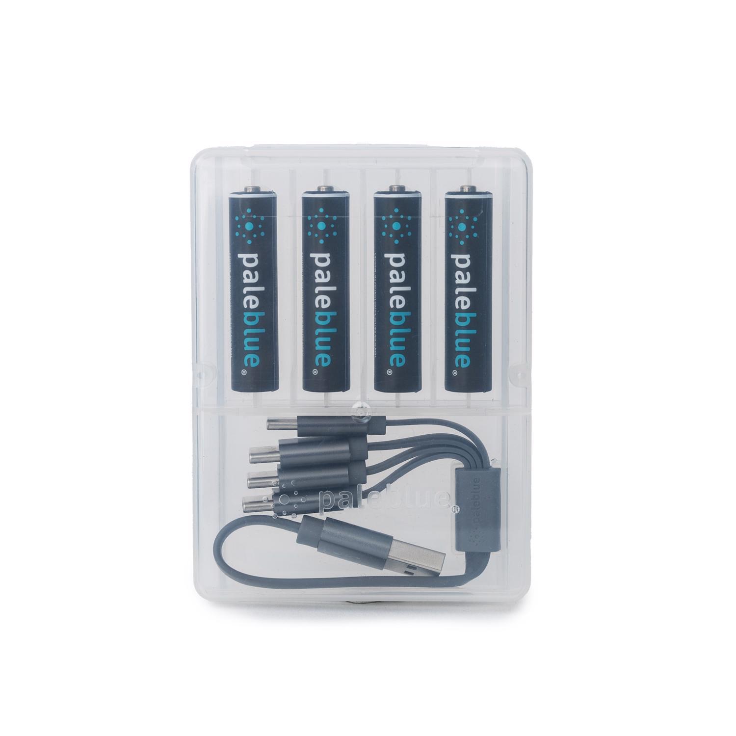 Pale Blue Earth AAA Lithium Batteries 4 Pack Carded