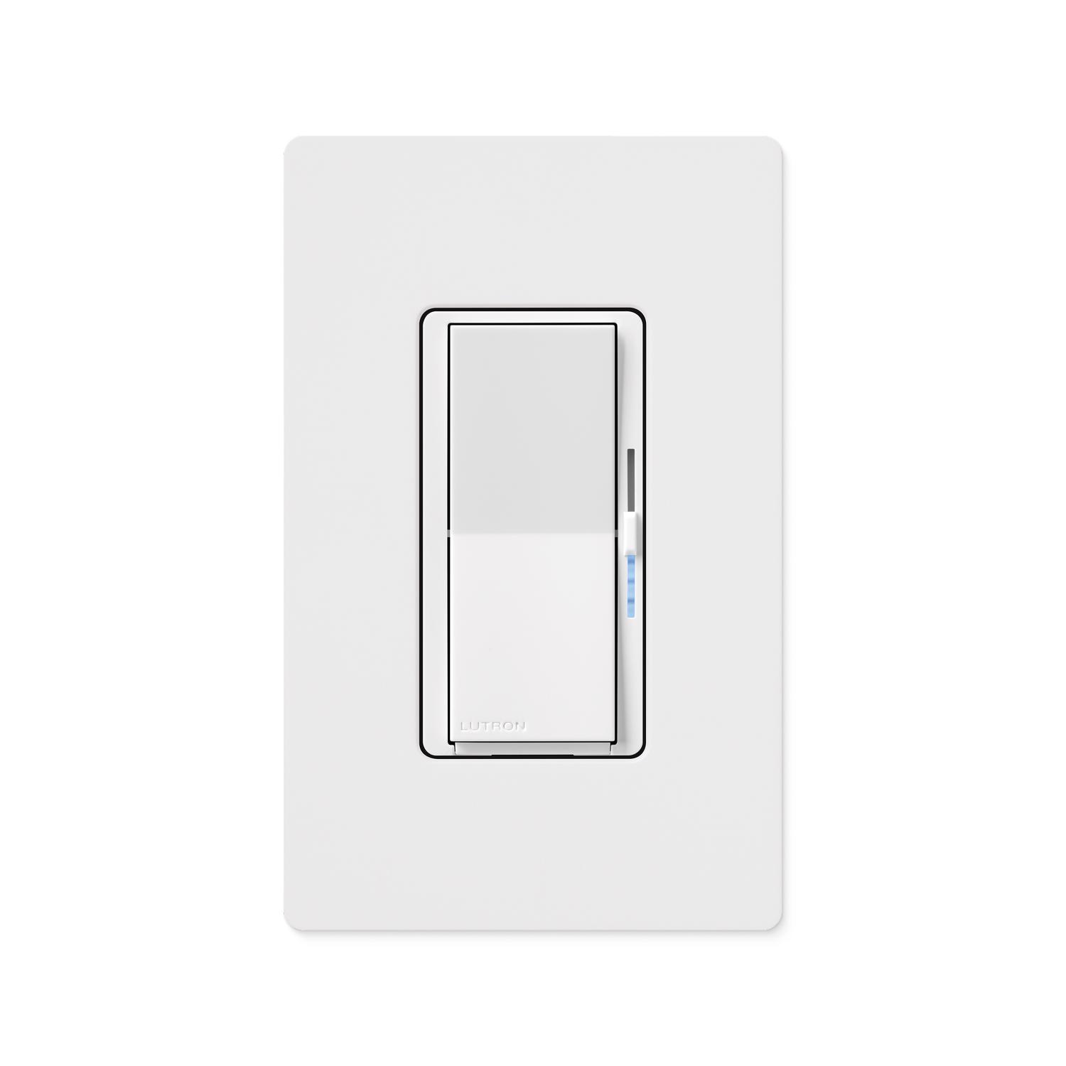 Lutron Diva with Night Mode for Dimmable LED Bulbs White 150 W 3-Way Dimmer Switch 1 pk