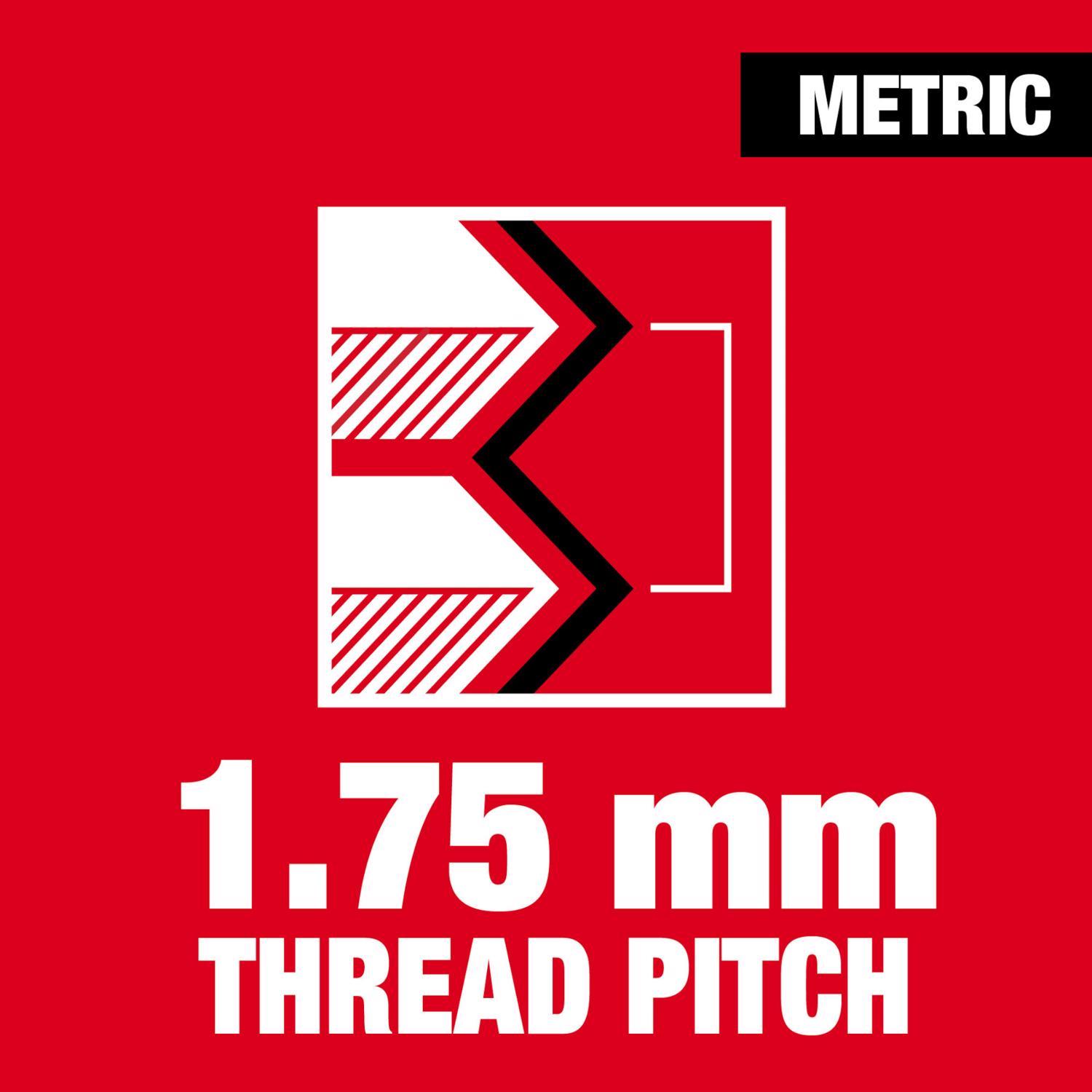 Milwaukee Metric M12x1.75 mm 1" Hex Threading Die