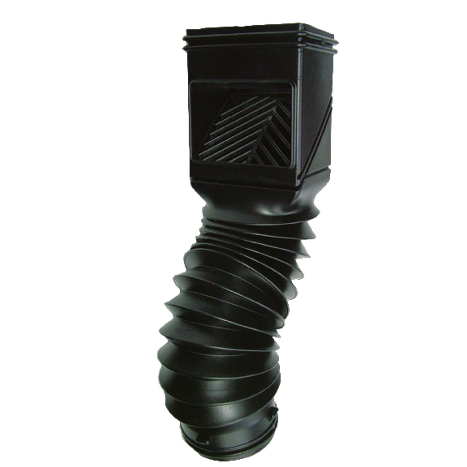 Invisaflow FlexGrate 2 in. W X 4 in. L Black Plastic Downspout Filter 1 pk