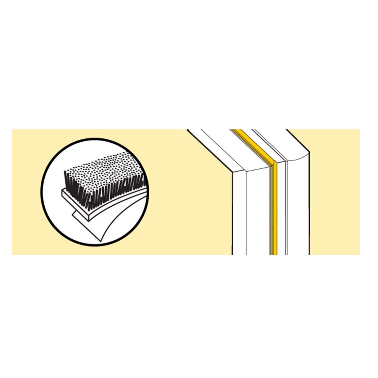 M-D Building Products Gray Pile Weatherstrip For Doors and Windows 204 in. L X 0.22 in.