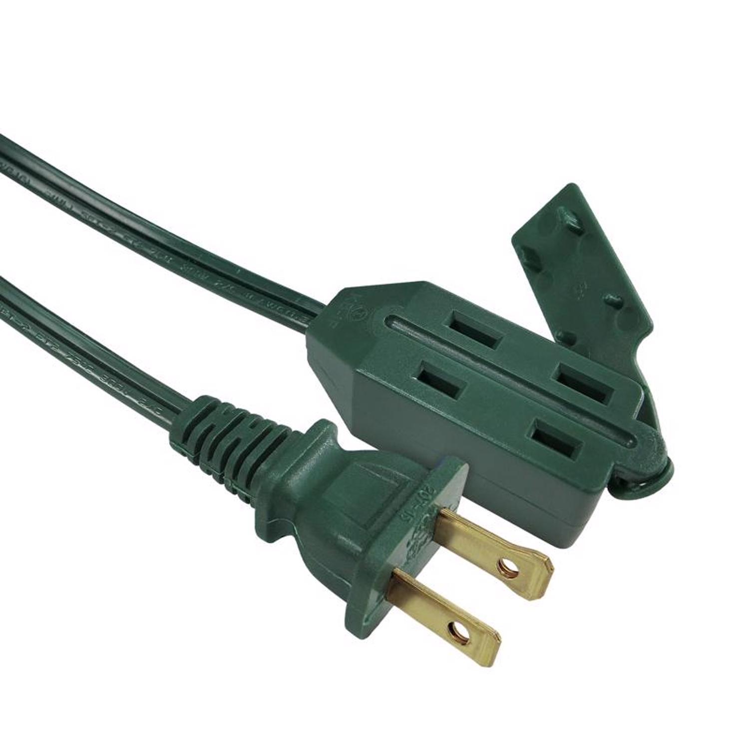 Ace Indoor 15 ft. L Green Extension Cord 16/2 SPT-2