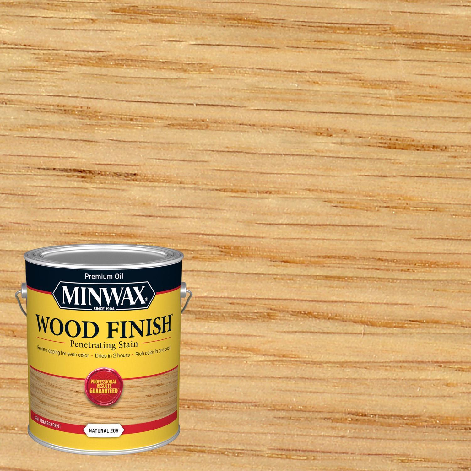 Minwax Wood Finish Semi-Transparent Natural Oil-Based Penetrating Wood Stain 1 gal