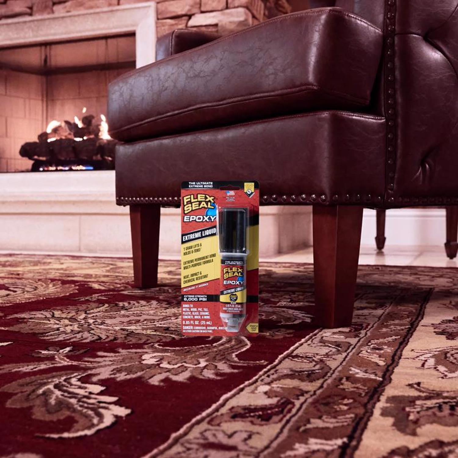 Flex Seal Family of Products Flex Seal Epoxy Extra Strength Epoxy Black Epoxy Syringe 25 ml.