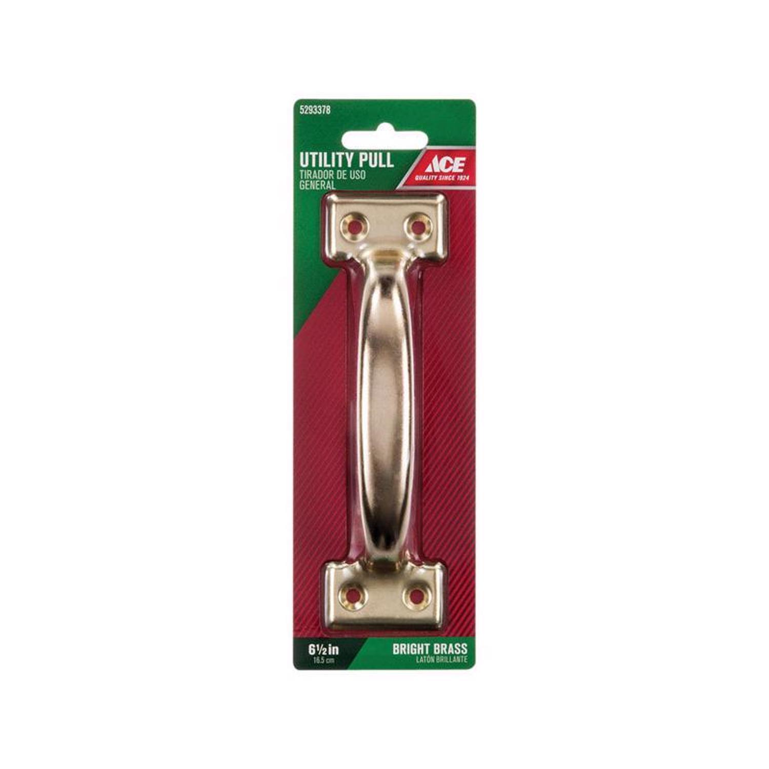 Ace 6.5 in. L Bright Brass Gold Steel Utility Pull