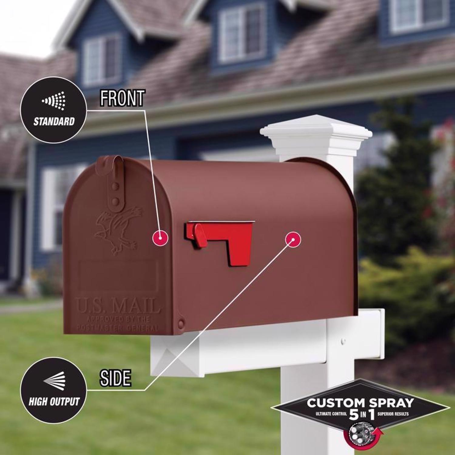 Rust-Oleum Stops Rust Custom Spray 5-in-1 Flat Brown Spray Paint 12 oz