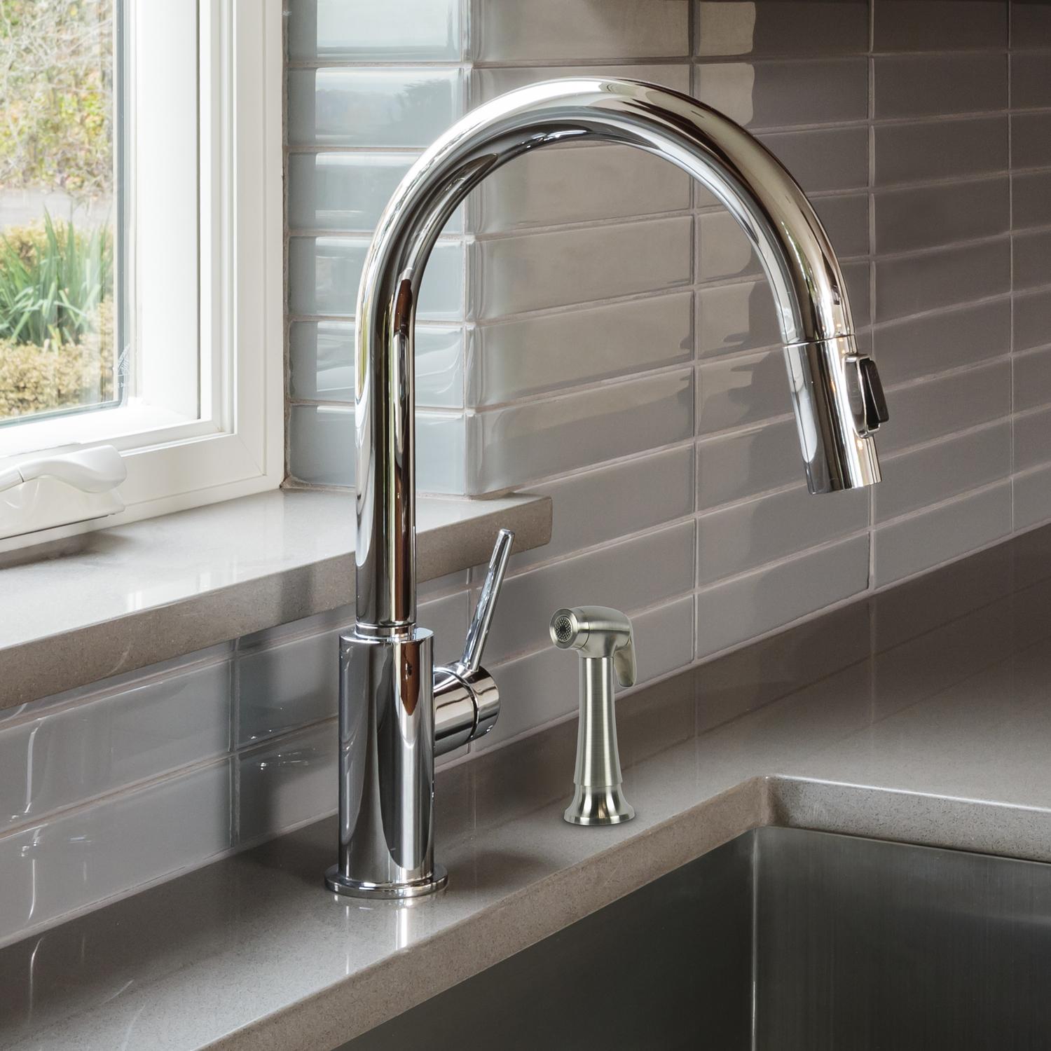 Ace For Universal Brushed Nickel Kitchen Faucet Sprayer