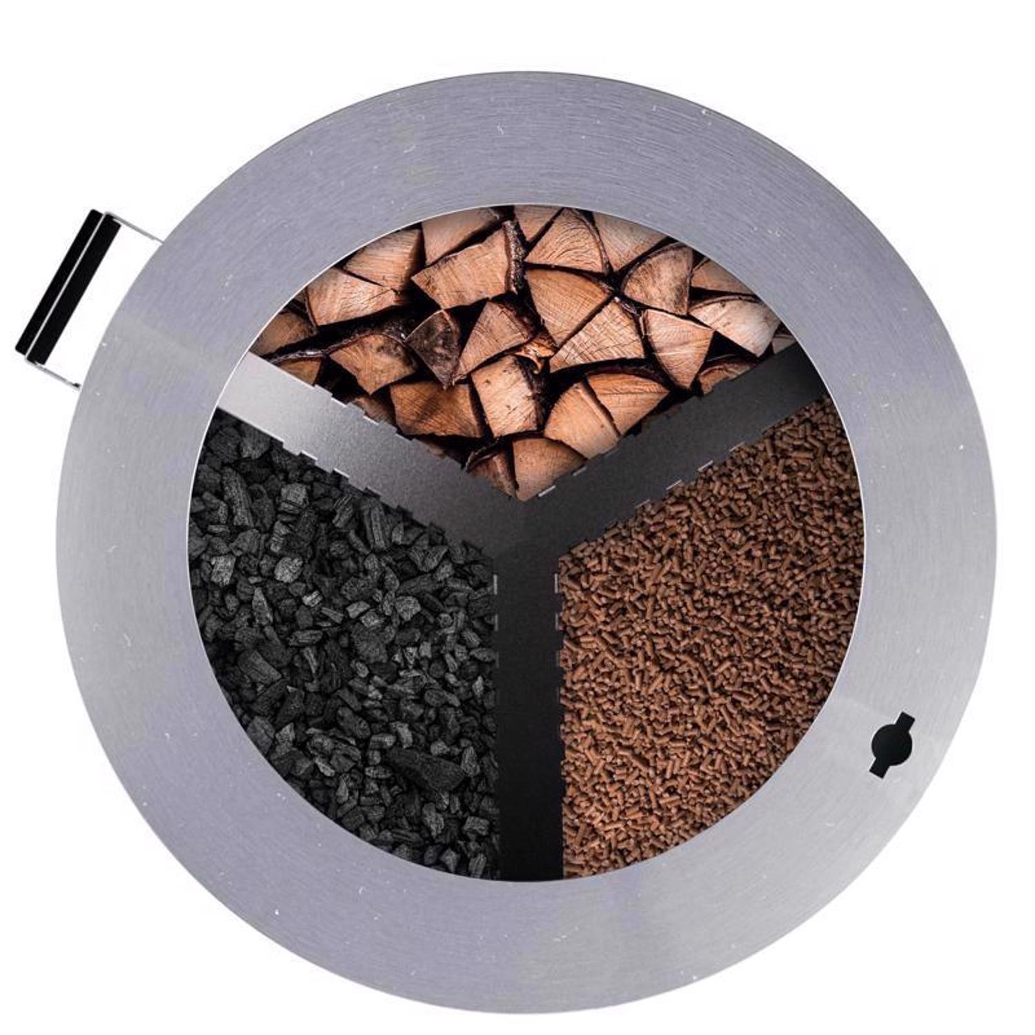 Breeo Y Series Smokeless Fire Pit 19 in. W Stainless Steel Outdoor Round Multi-Fuel Fire Pit