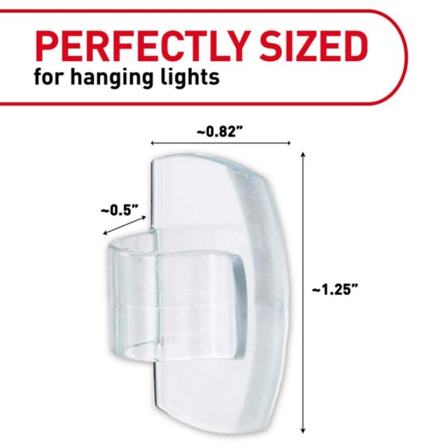 3M Command Small Plastic Light Clips 1.25 in. L 16 pk